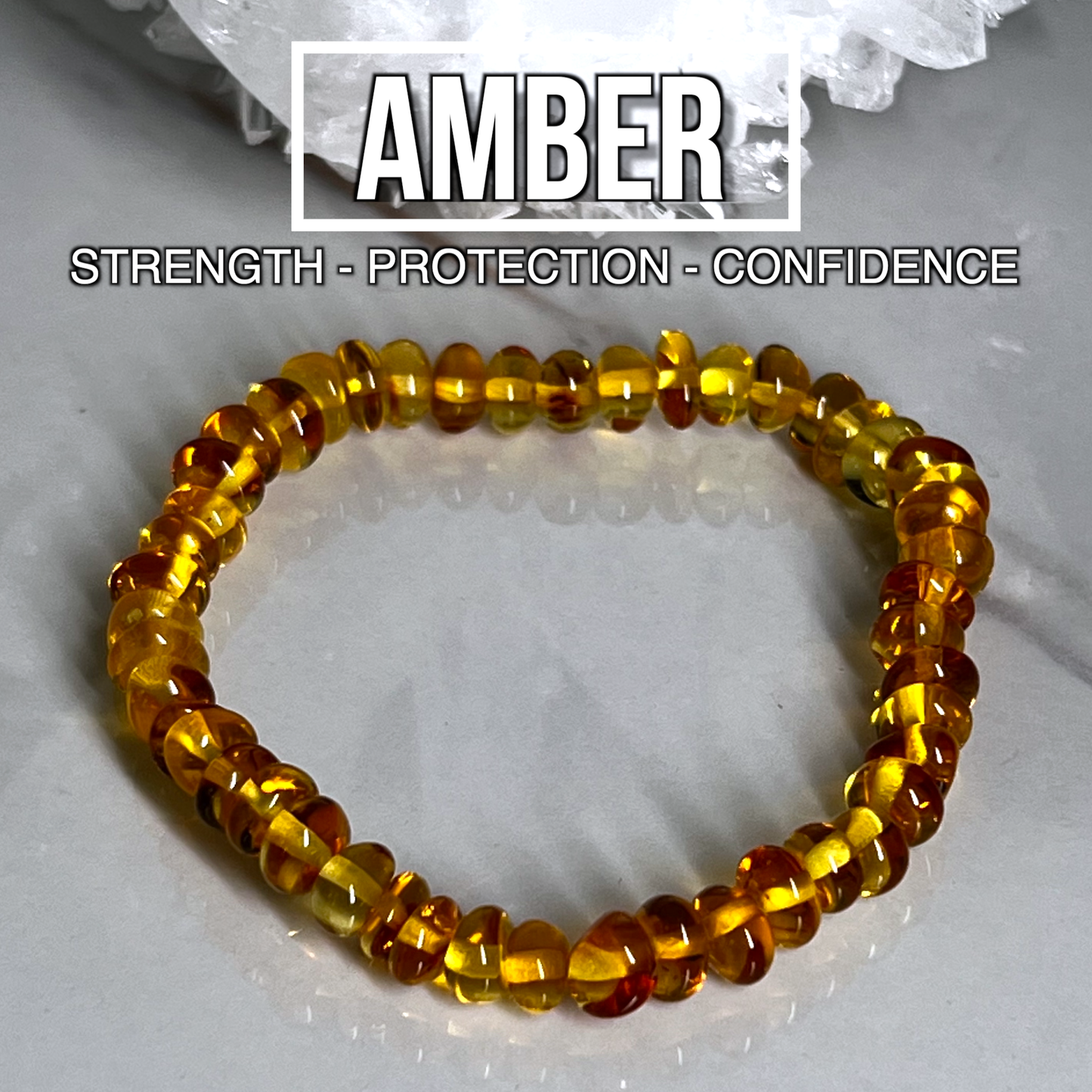 Amber Beaded Bracelet