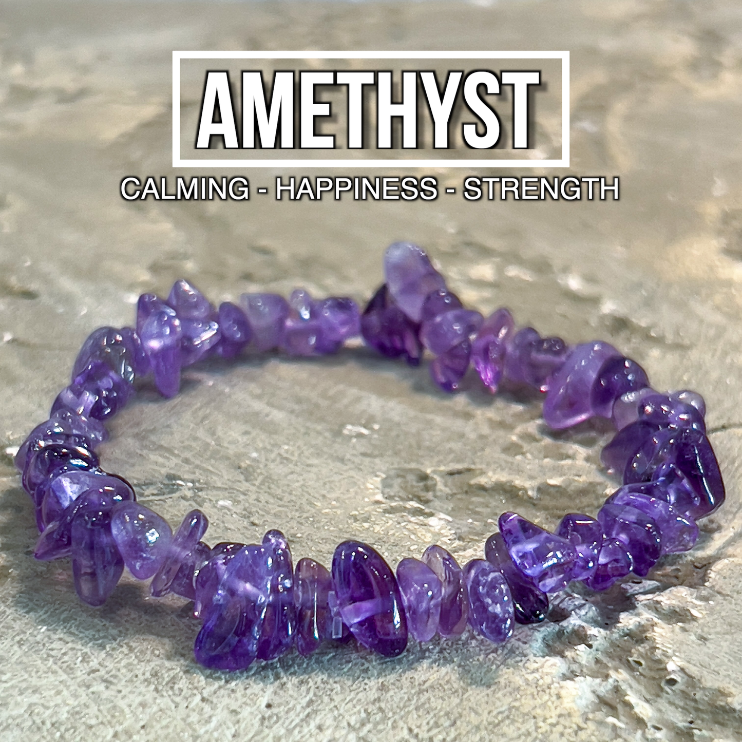 Amethyst Chip Bracelet