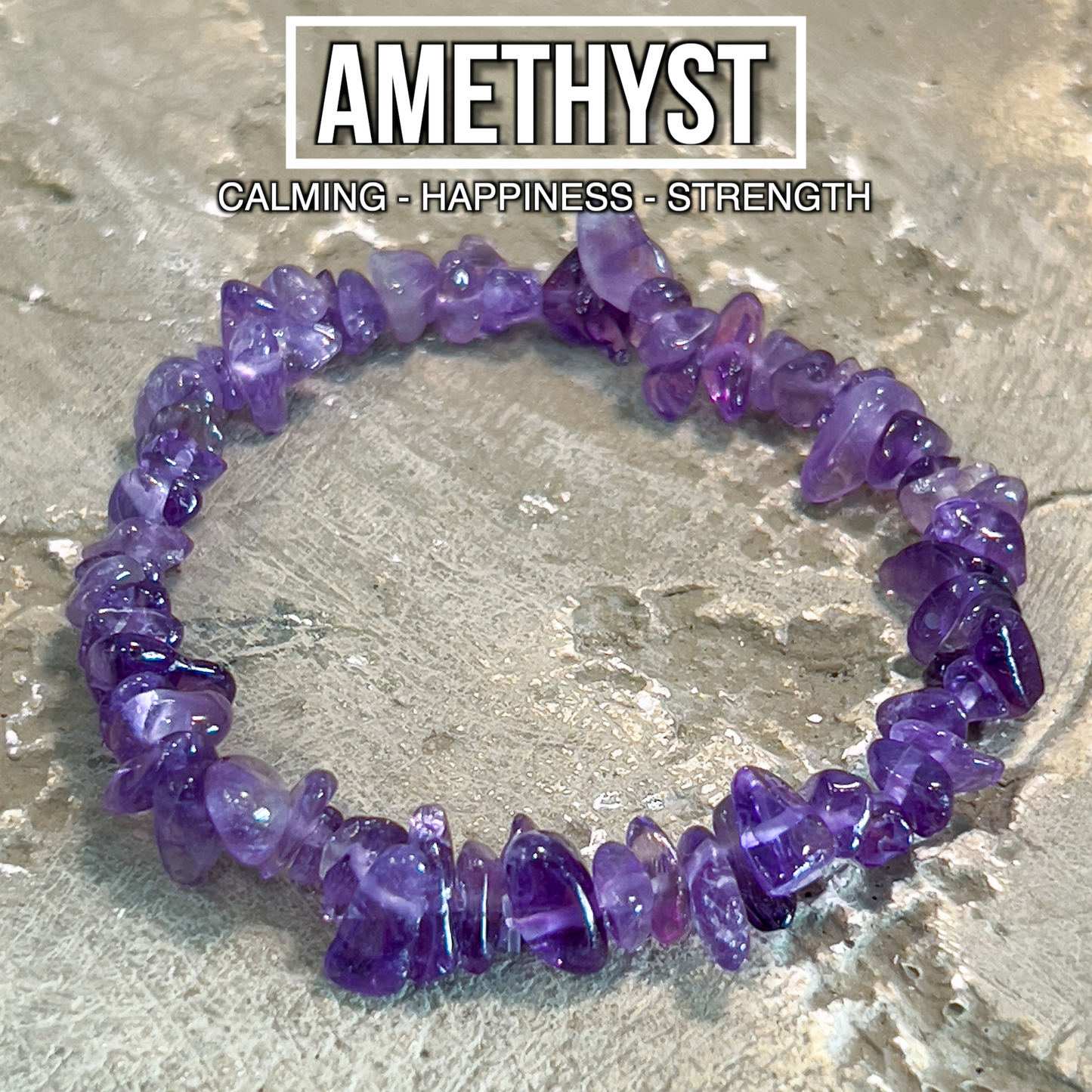 Amethyst Chip Bracelet