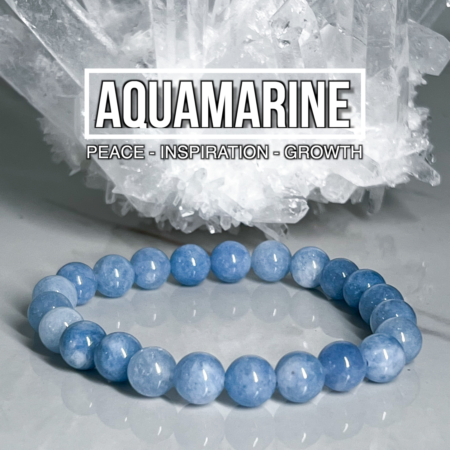 Aquamarine Bracelet 8mm