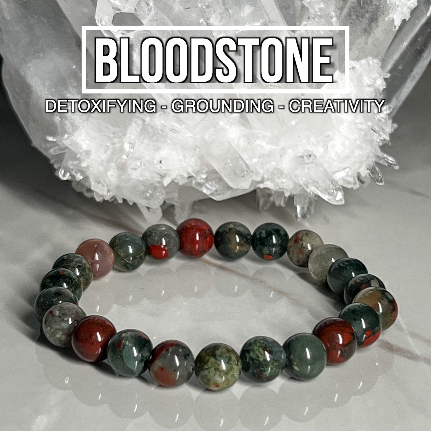 Bloodstone Bracelet 8mm