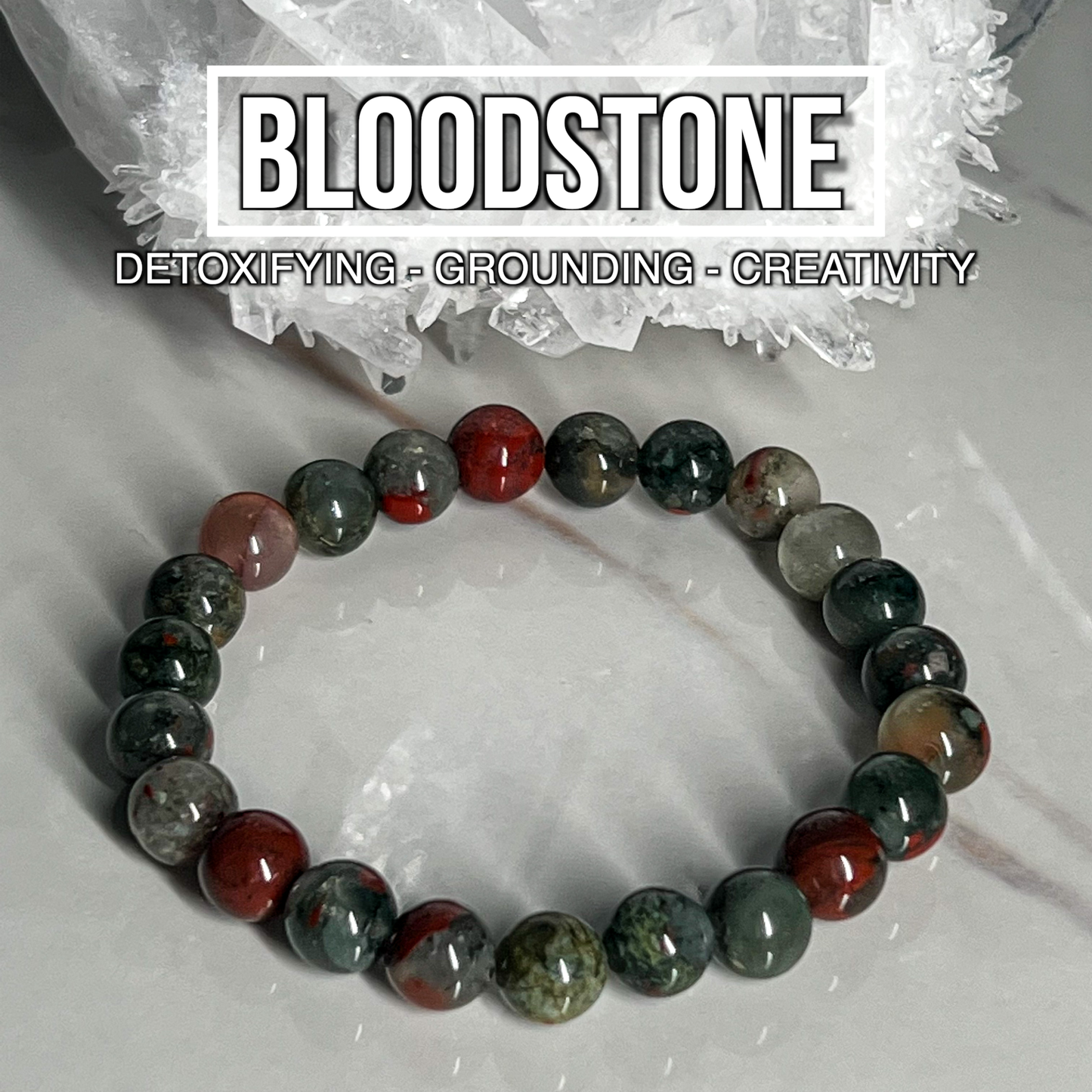 Bloodstone Bracelet 8mm