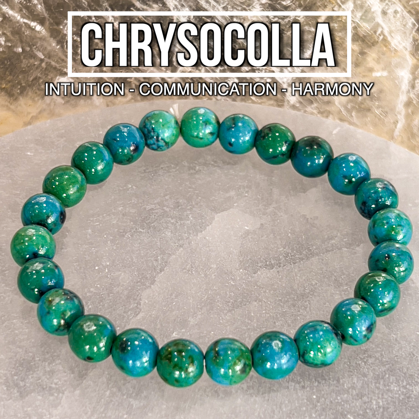 Chrysocolla Bracelet 8mm