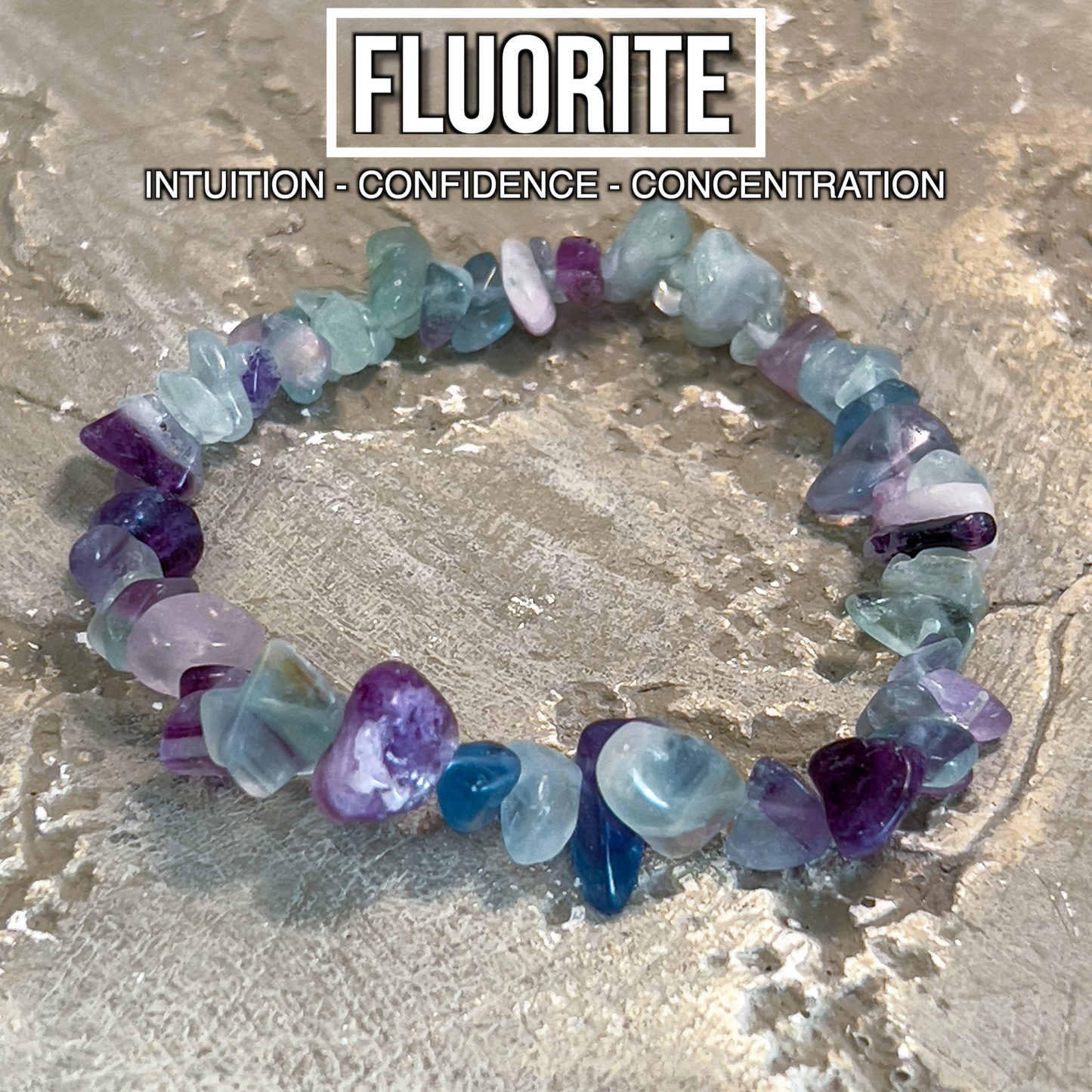 Fluorite Chip Bracelet