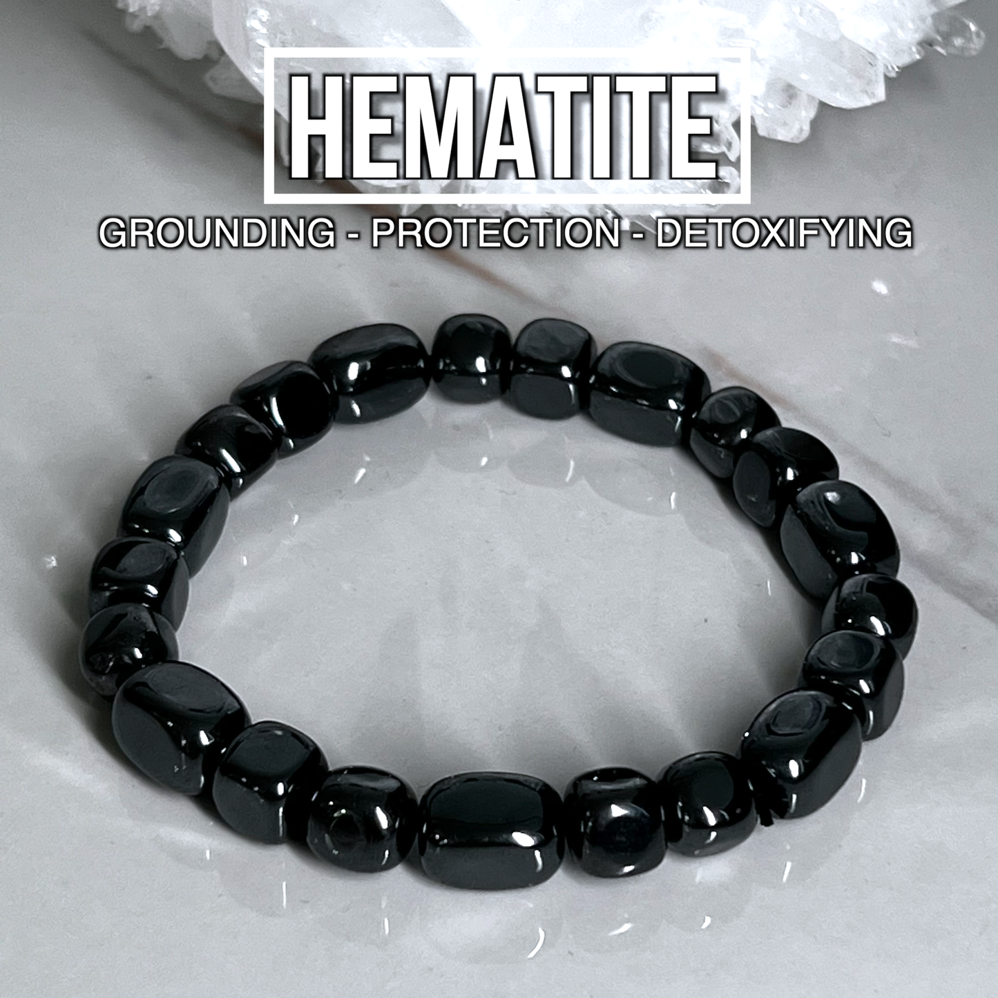 Hematite Tumble Bracelet
