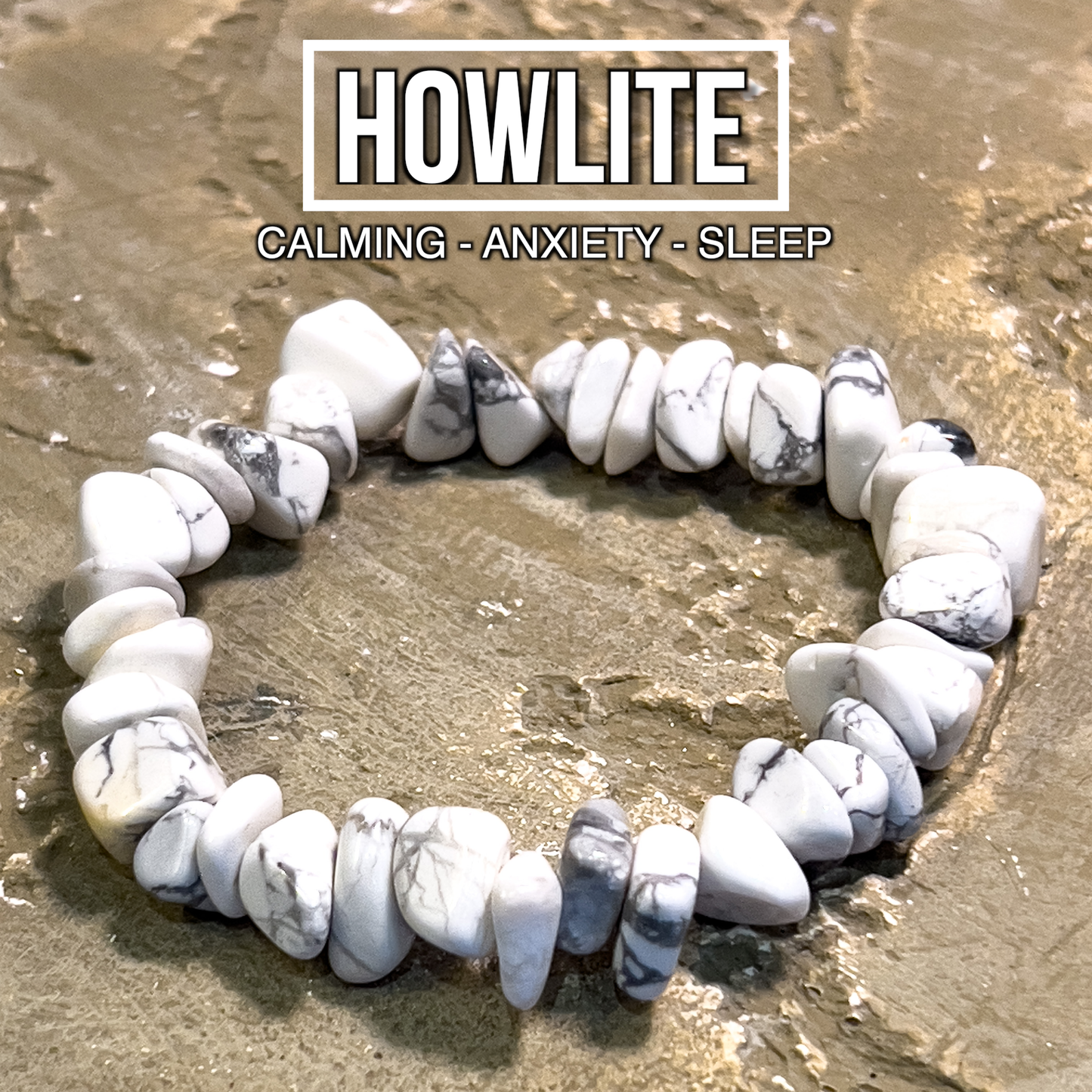 Howlite Chip Bracelet
