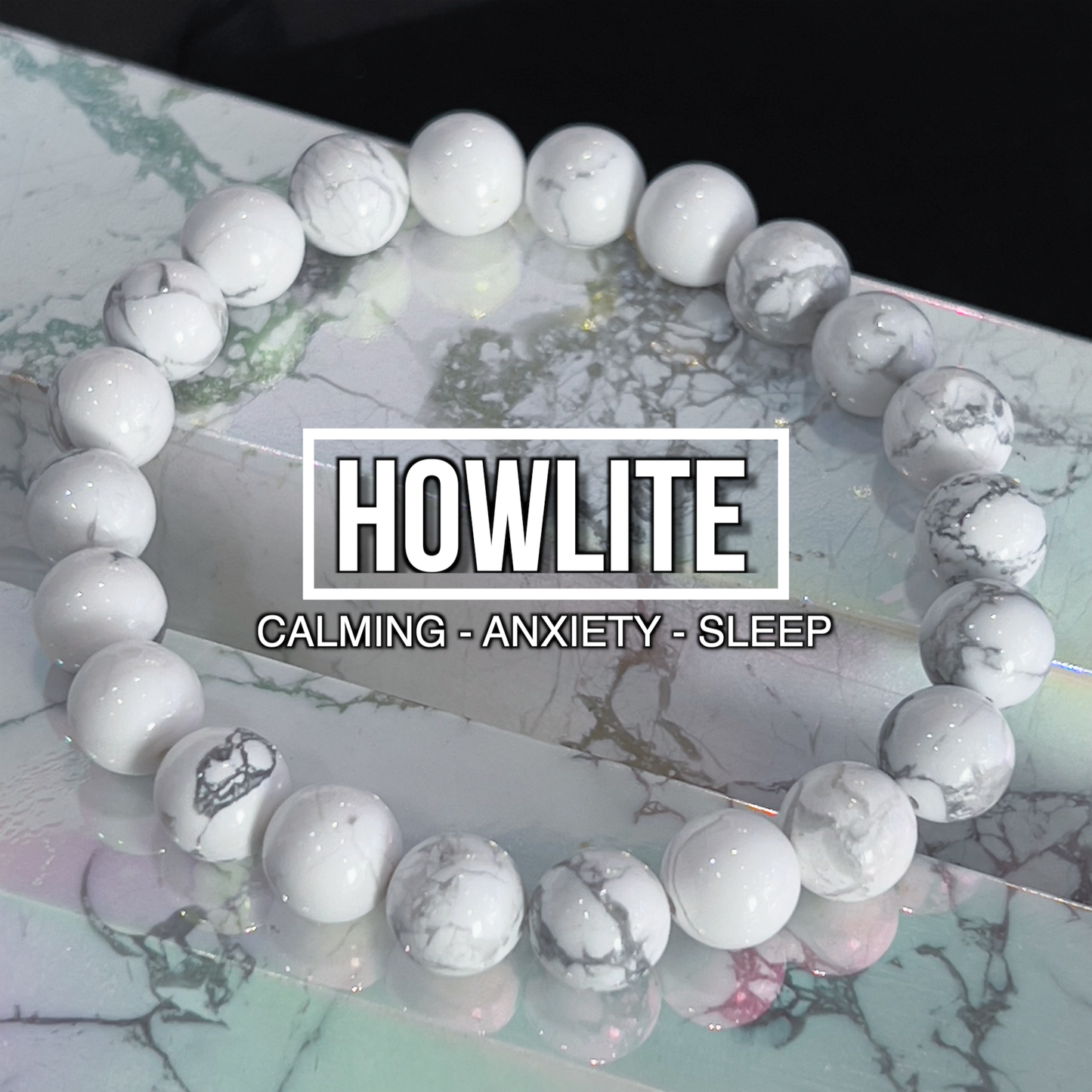 Howlite Bracelet 8mm