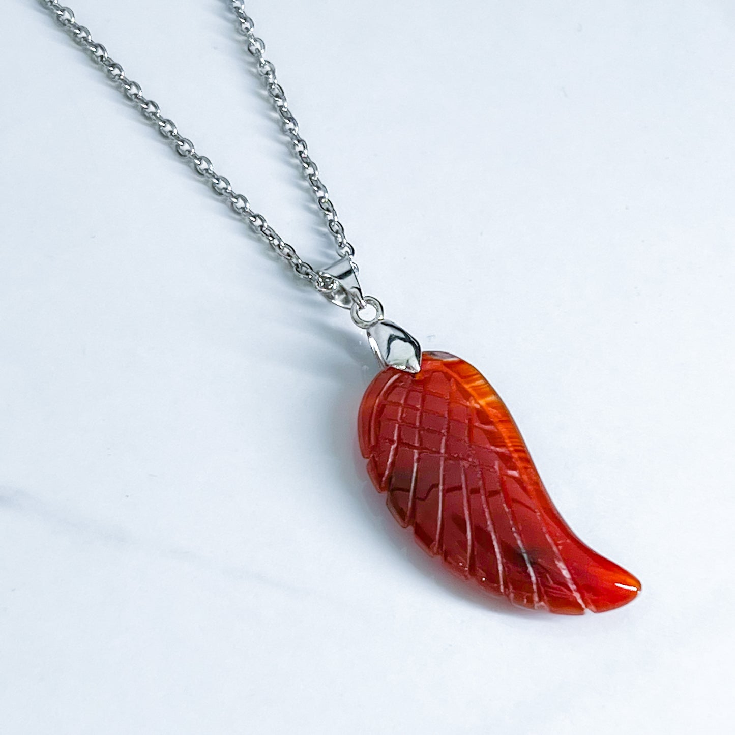 Carnelian Wing Necklace