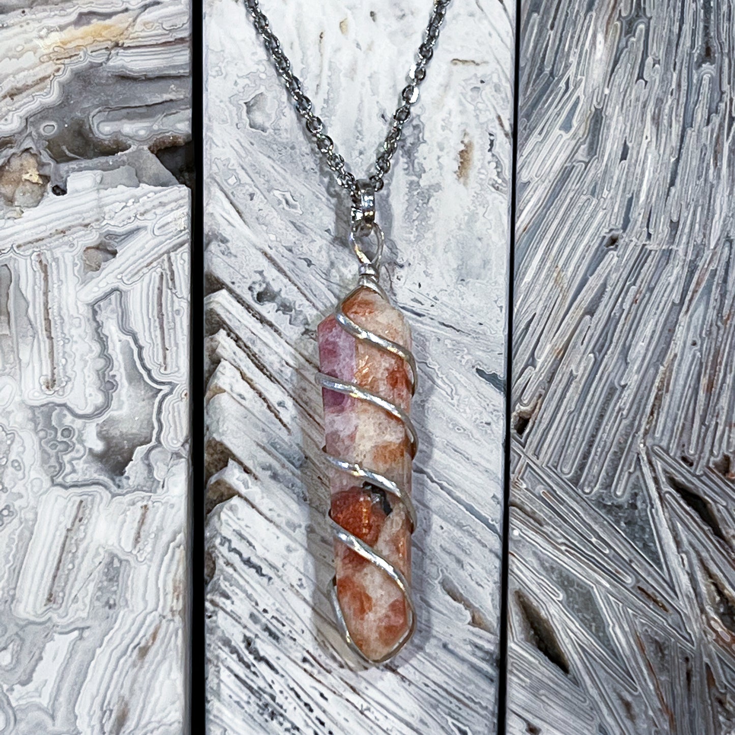 Sunstone Point Necklace