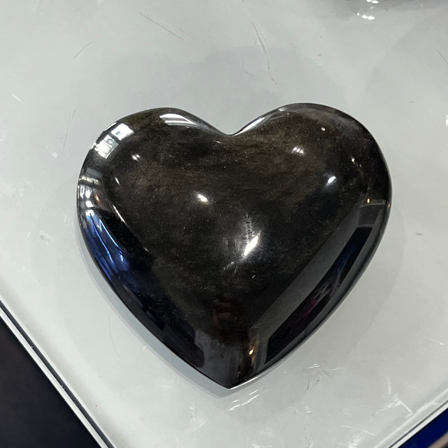Gold Sheen Obsidian Heart XL