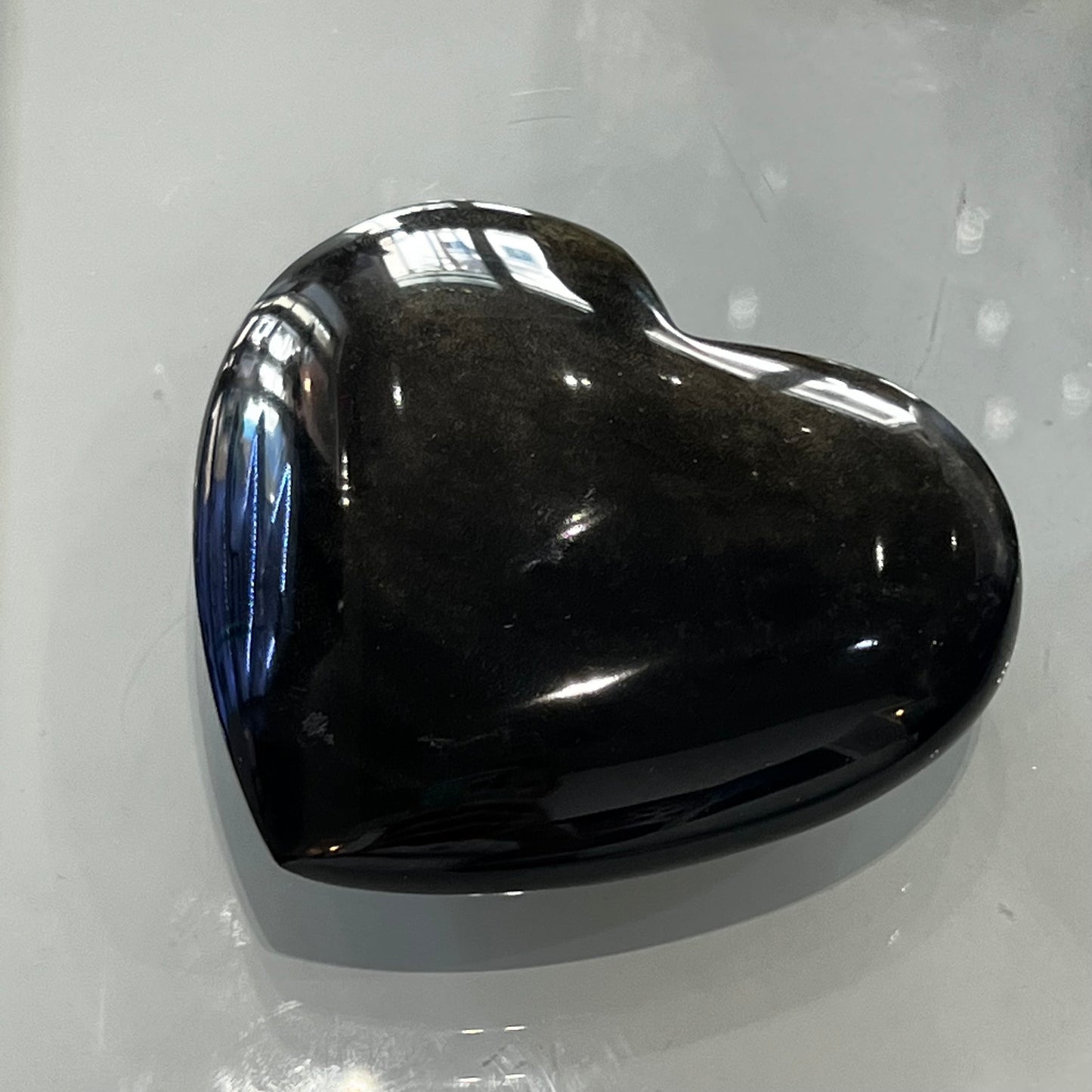 Gold Sheen Obsidian Heart XL