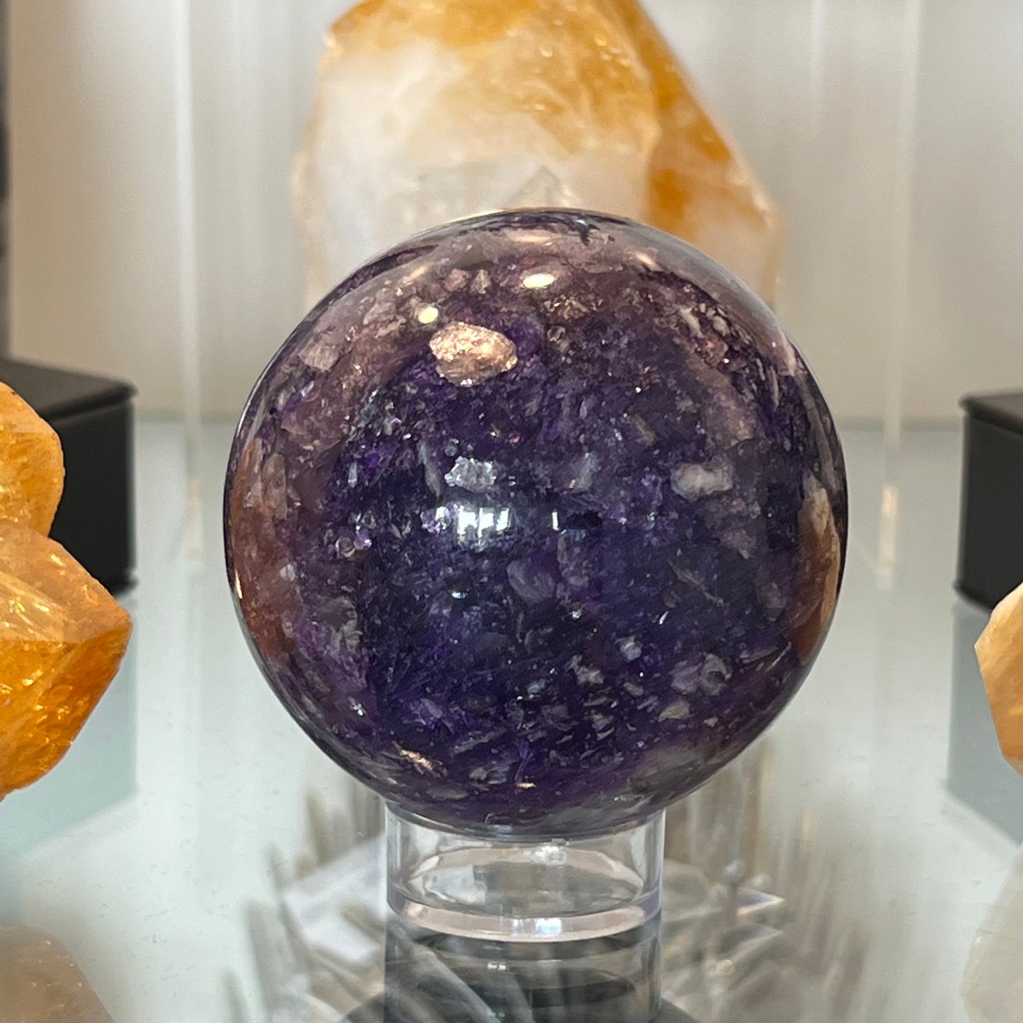 Lepidolite Sphere