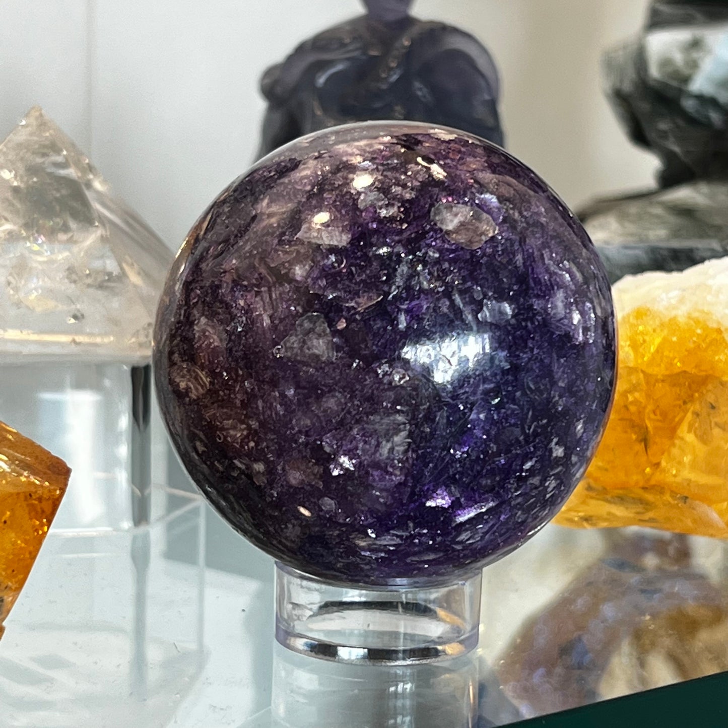 Lepidolite Sphere