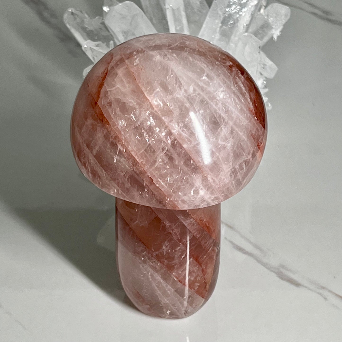 Fire Quartz Mushroom