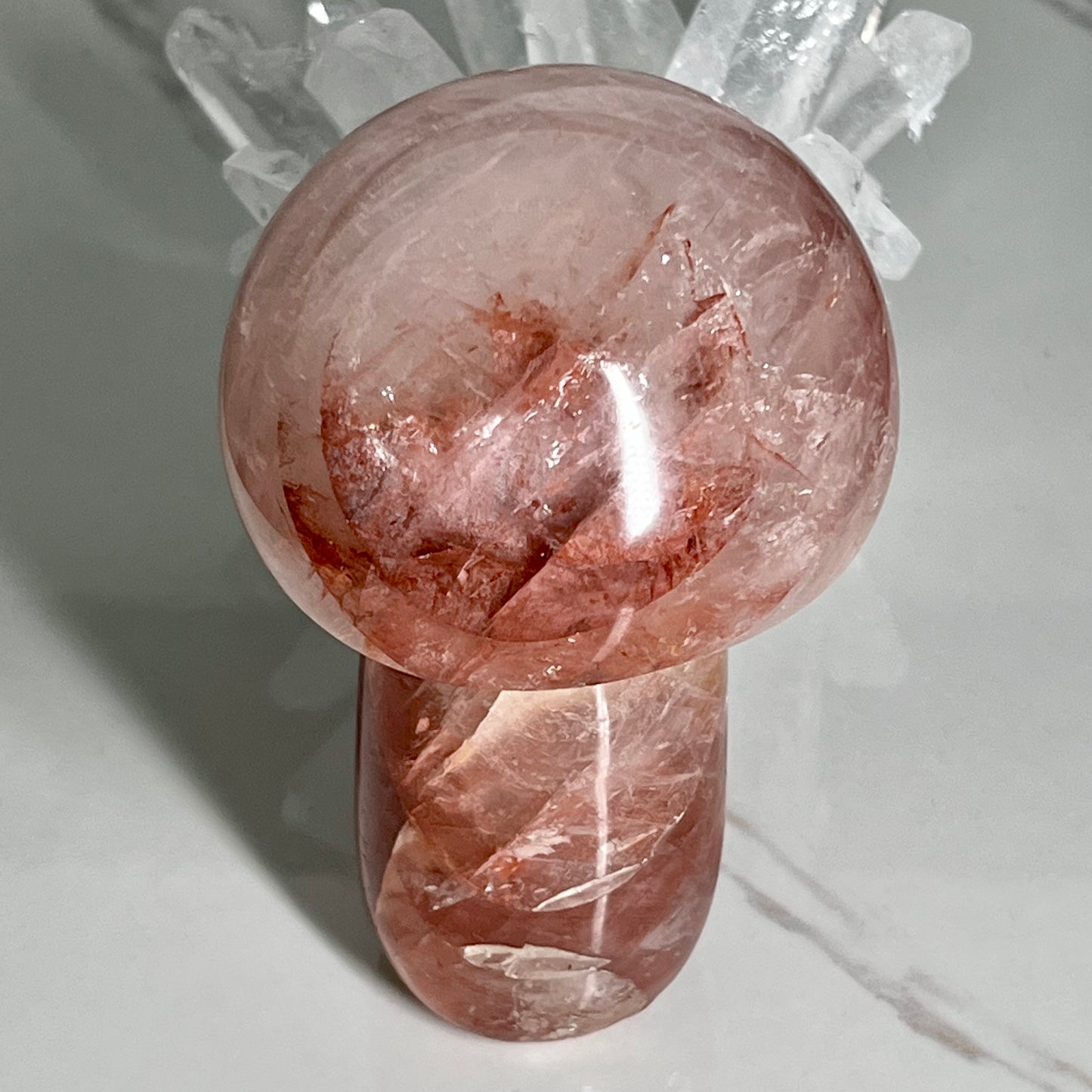 Fire Quartz Mushroom