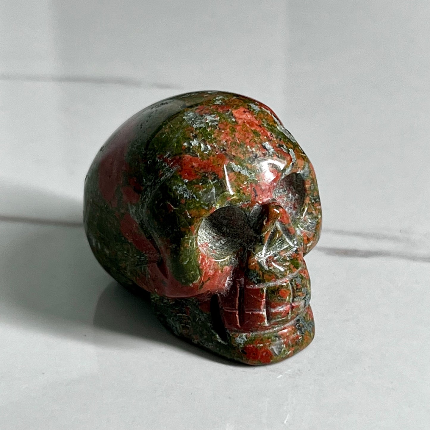 Unakite Crystal Skull
