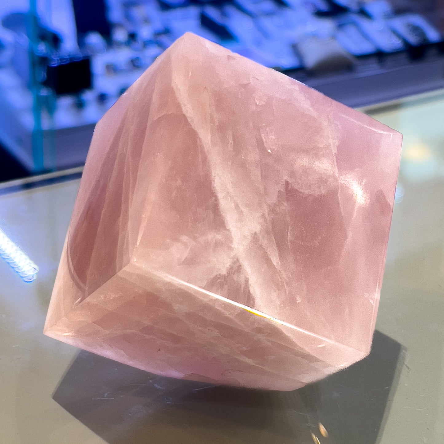 Rose Quartz Cube