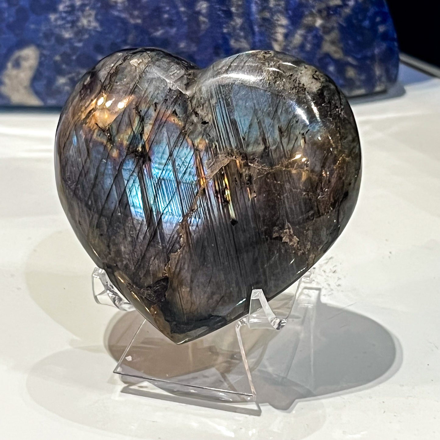 Labradorite Heart