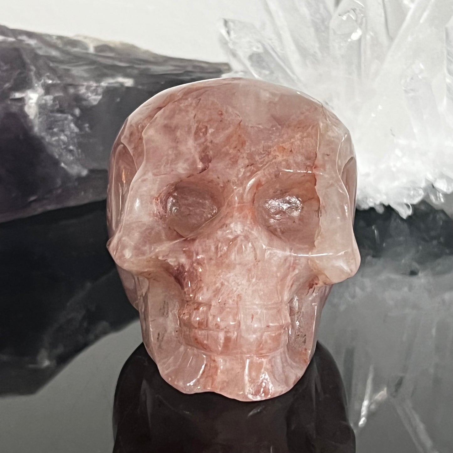 Fire Quartz Skull