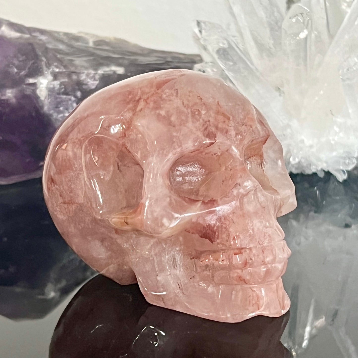 Fire Quartz Skull