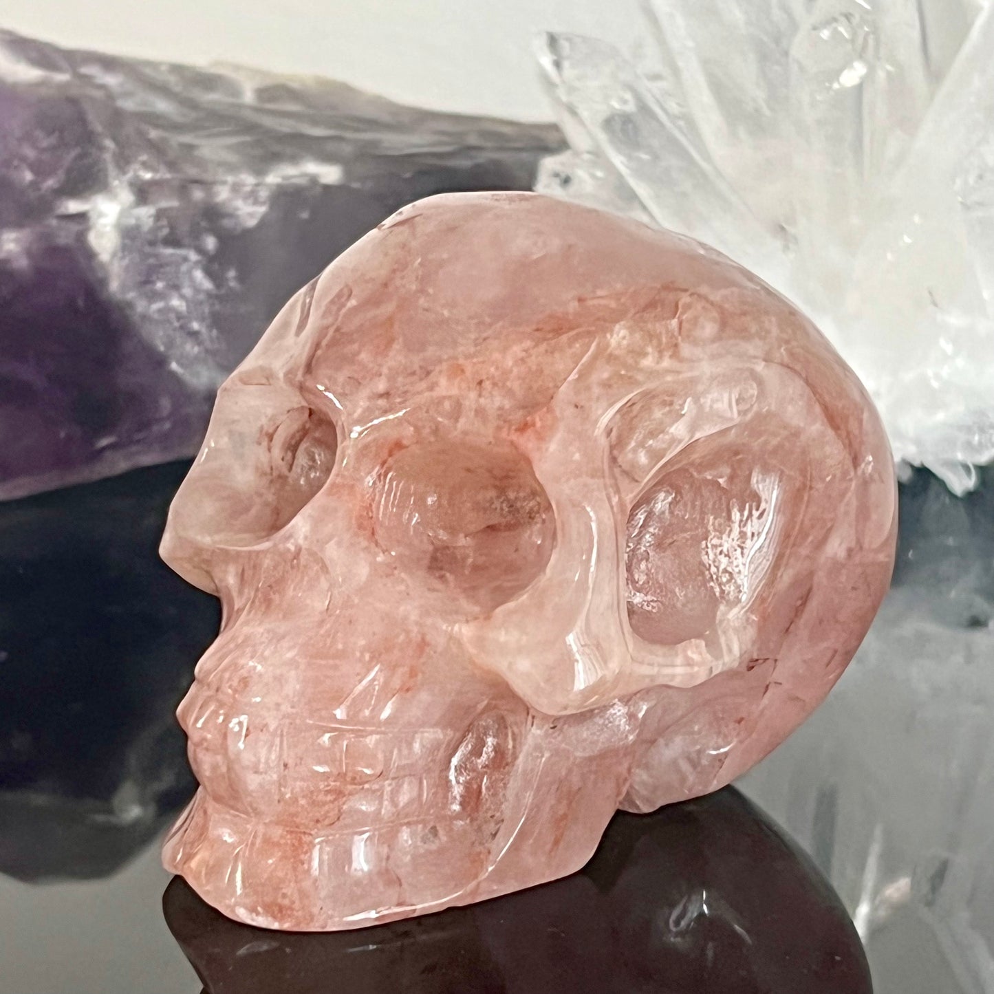 Fire Quartz Skull