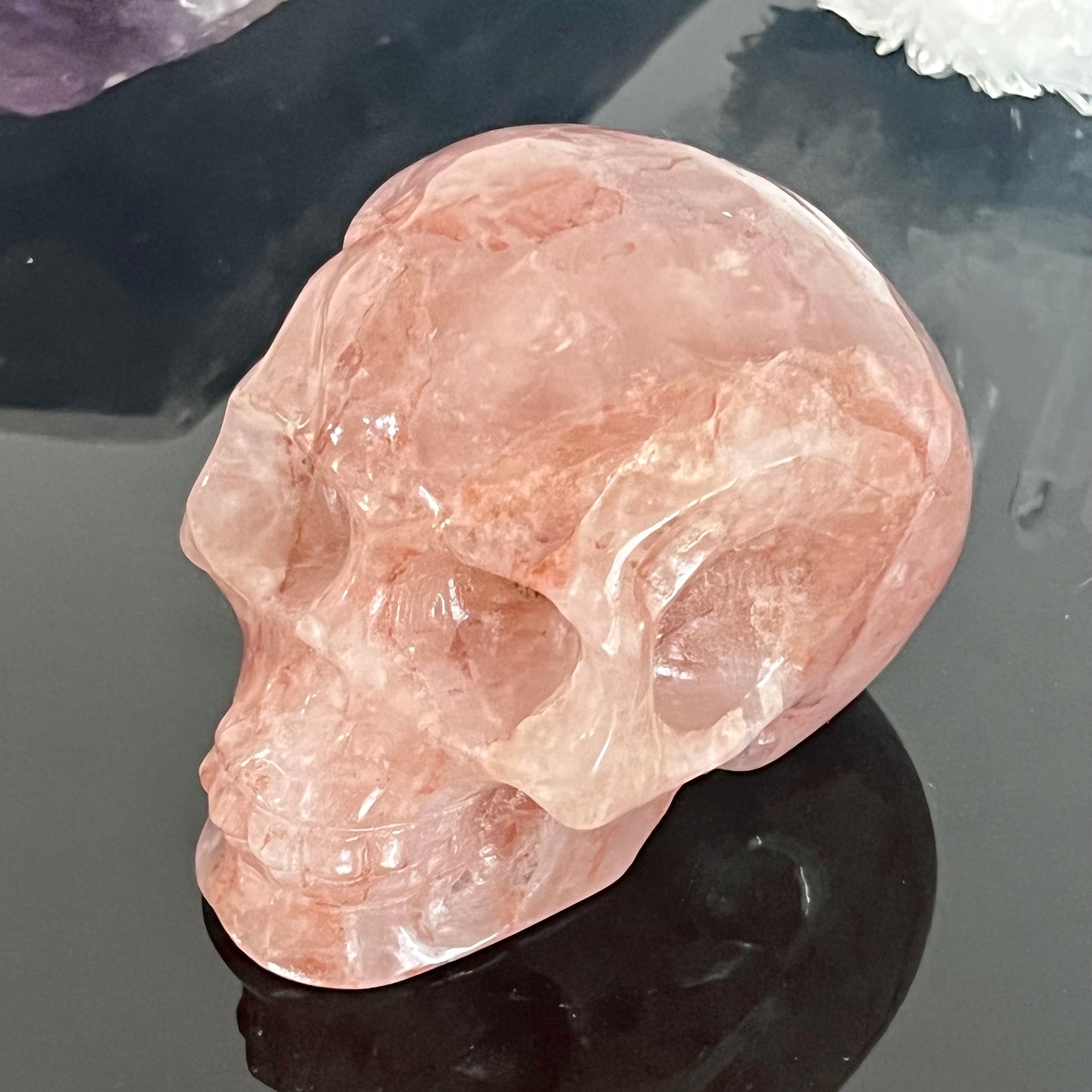 Fire Quartz Skull