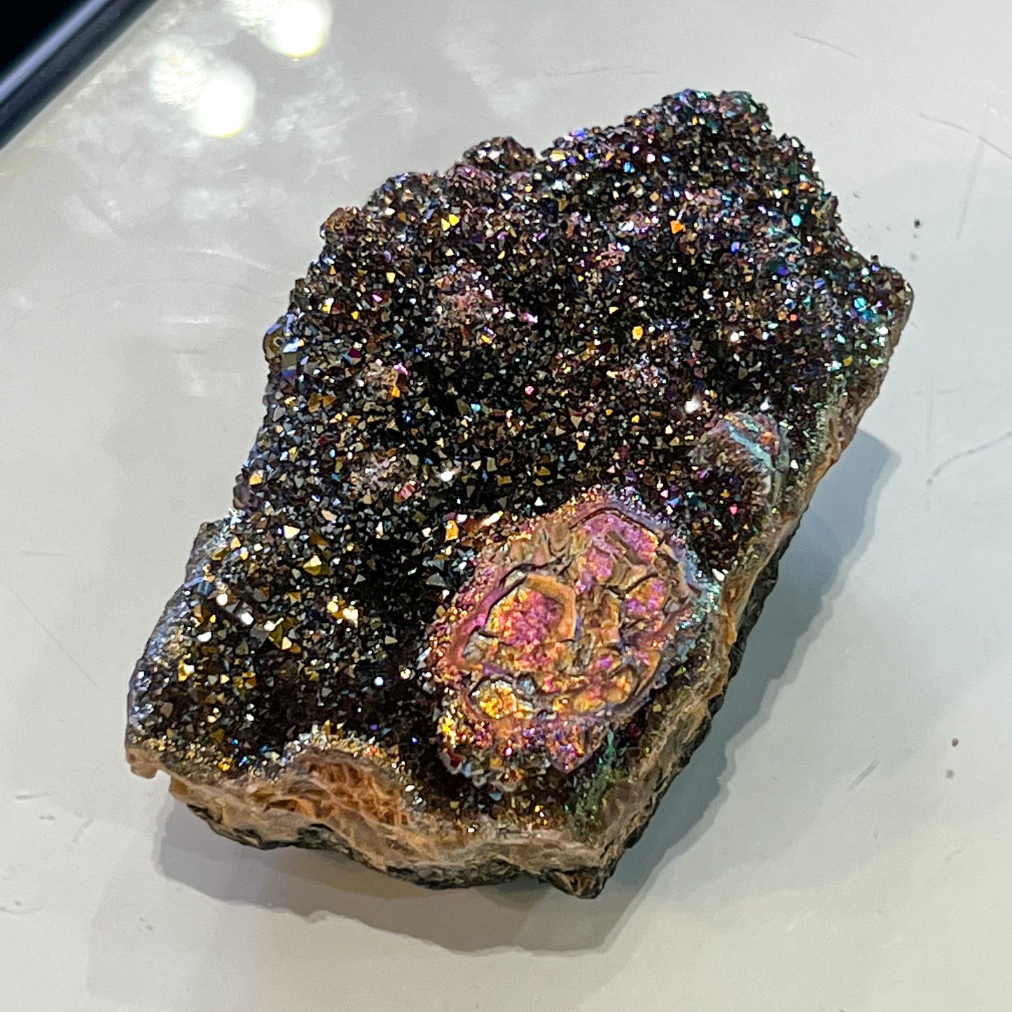Aura Amethyst Cluster