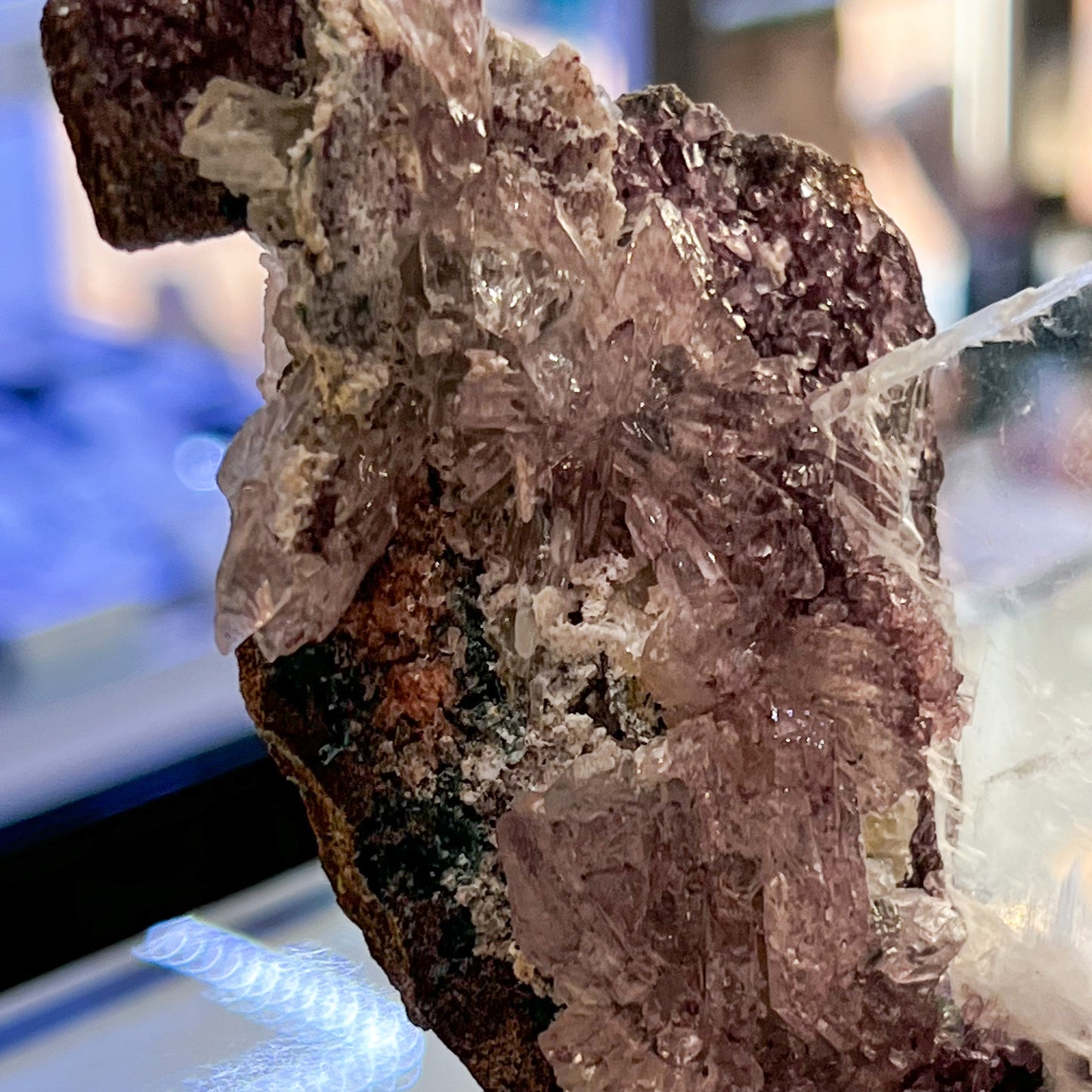 Amethyst Flower with Gypsum