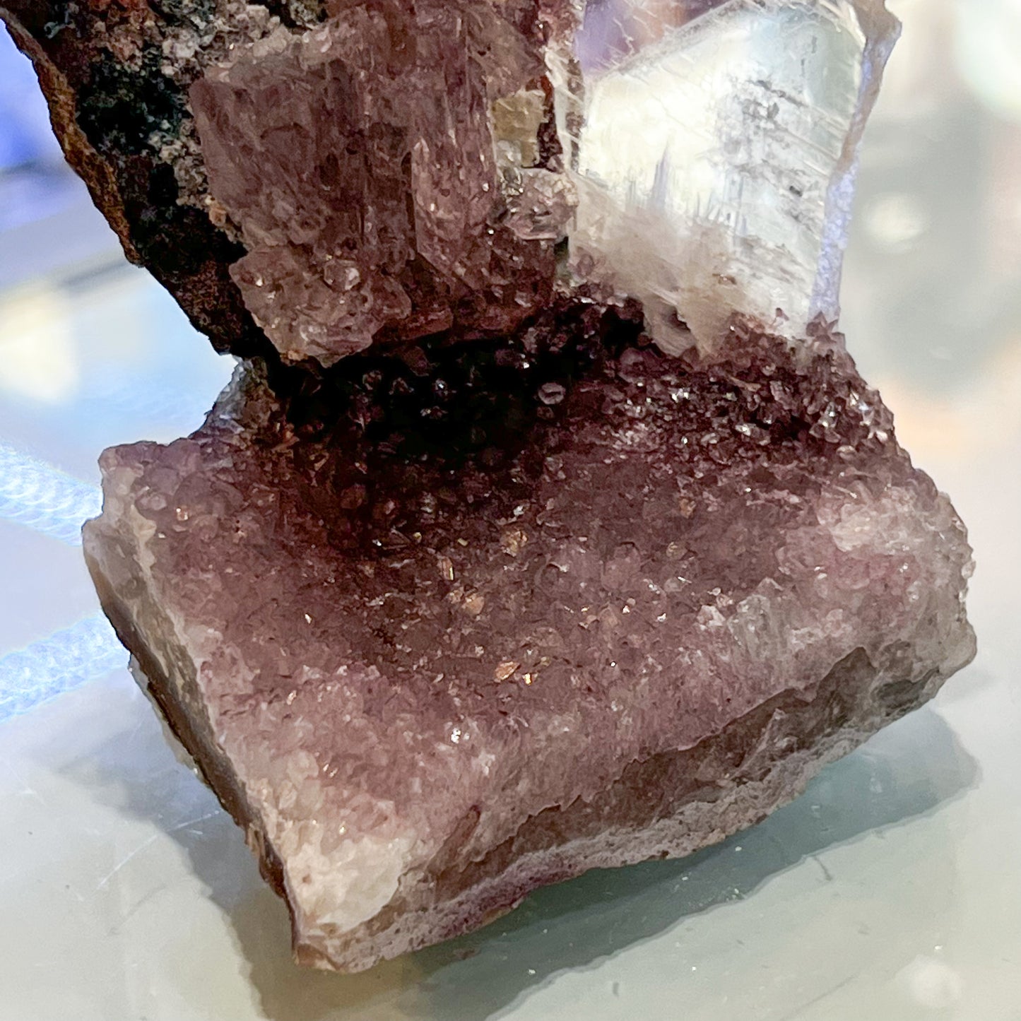 Amethyst Flower with Gypsum