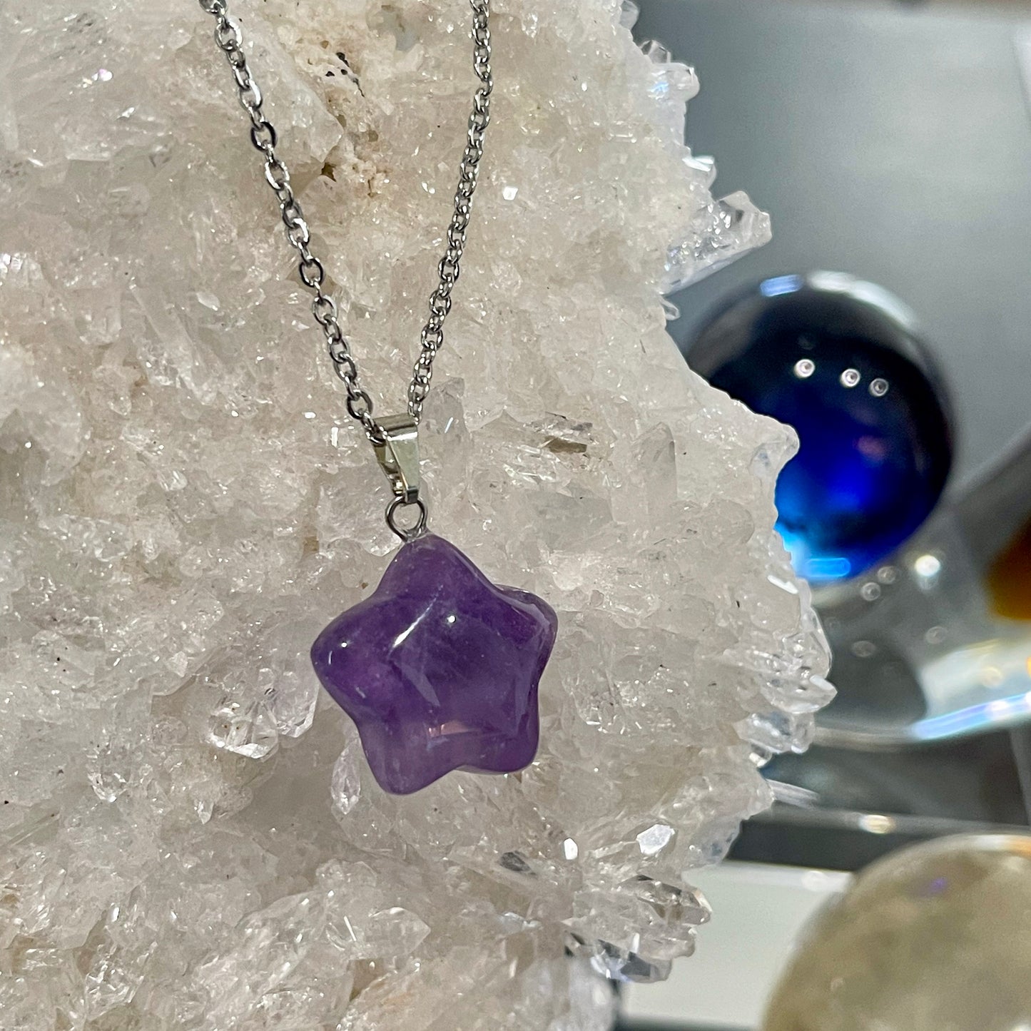 Amethyst Star Necklace