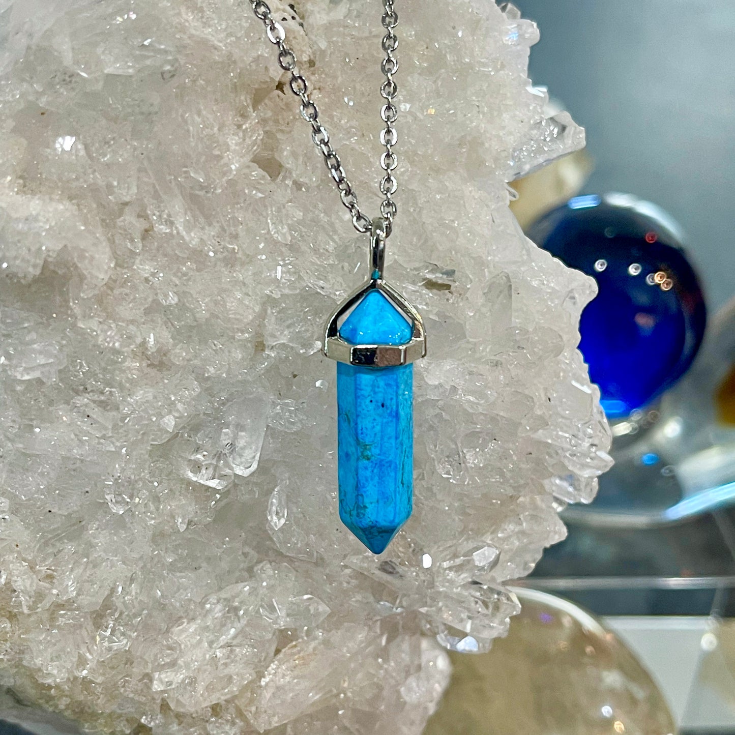 Turquoise Howlite Necklace