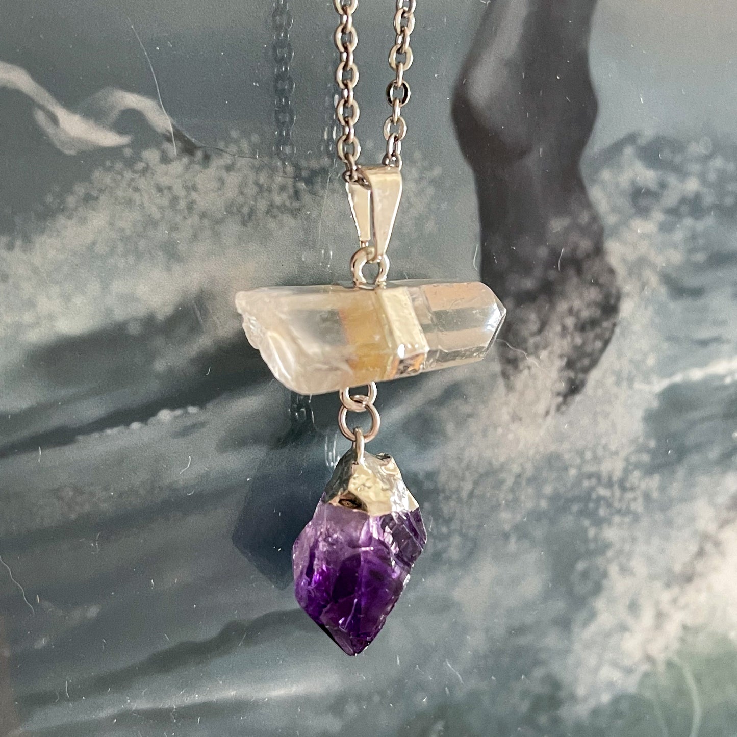 Quartz & Amethyst Necklace