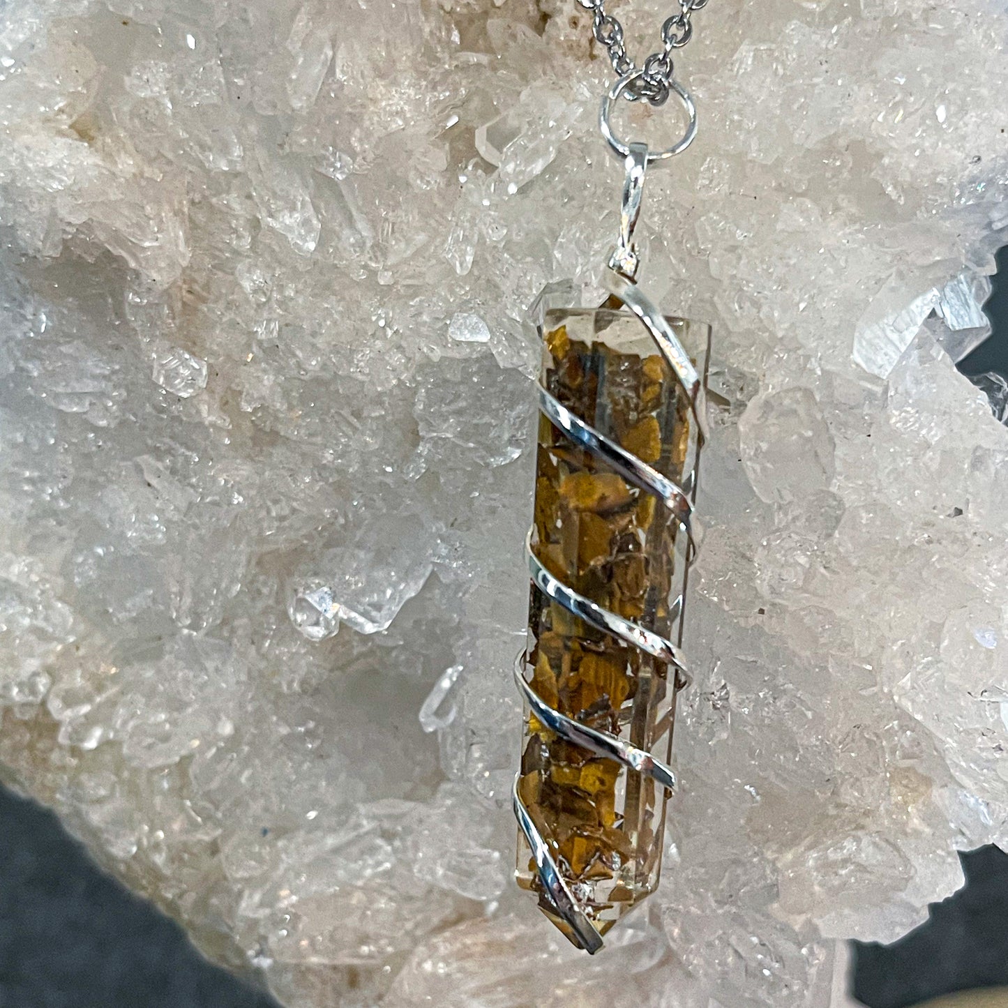 Tiger Eye Orgone Necklace