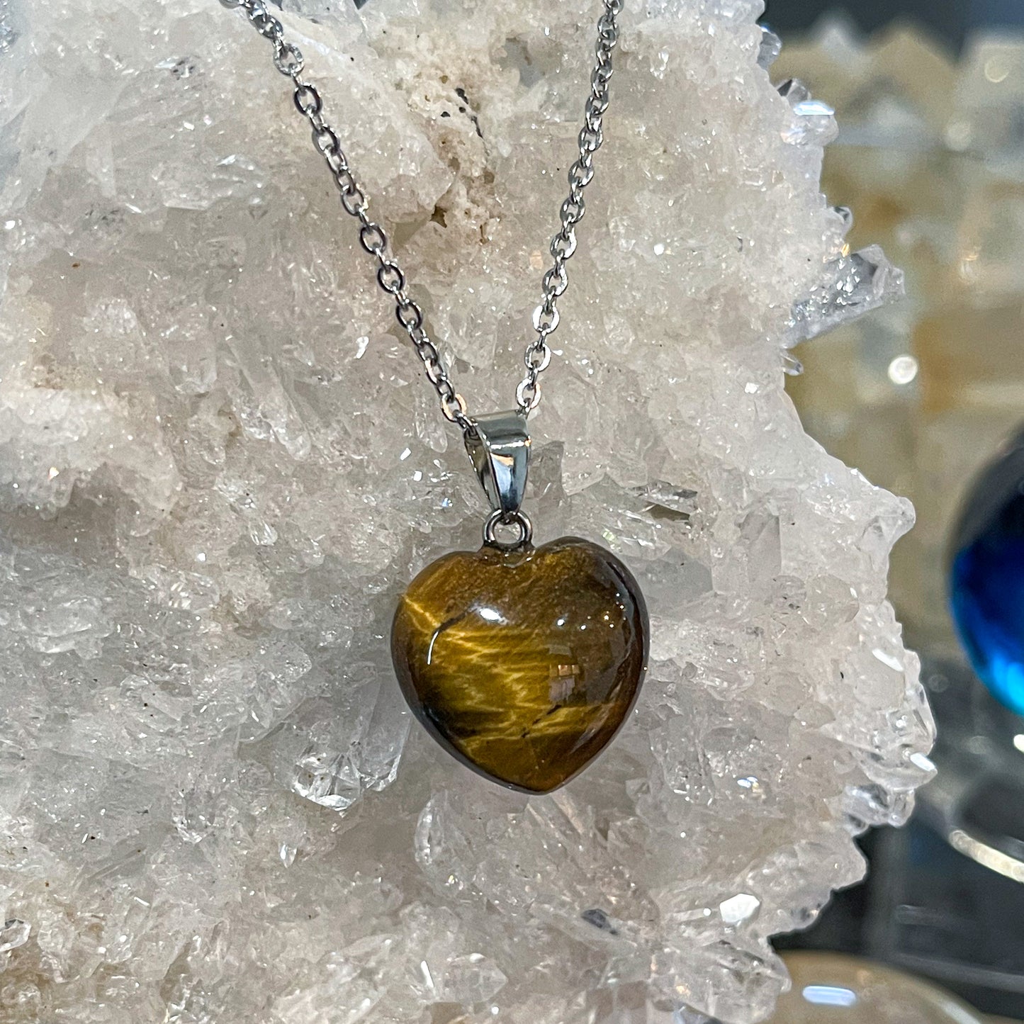 Tiger Eye Heart Necklace