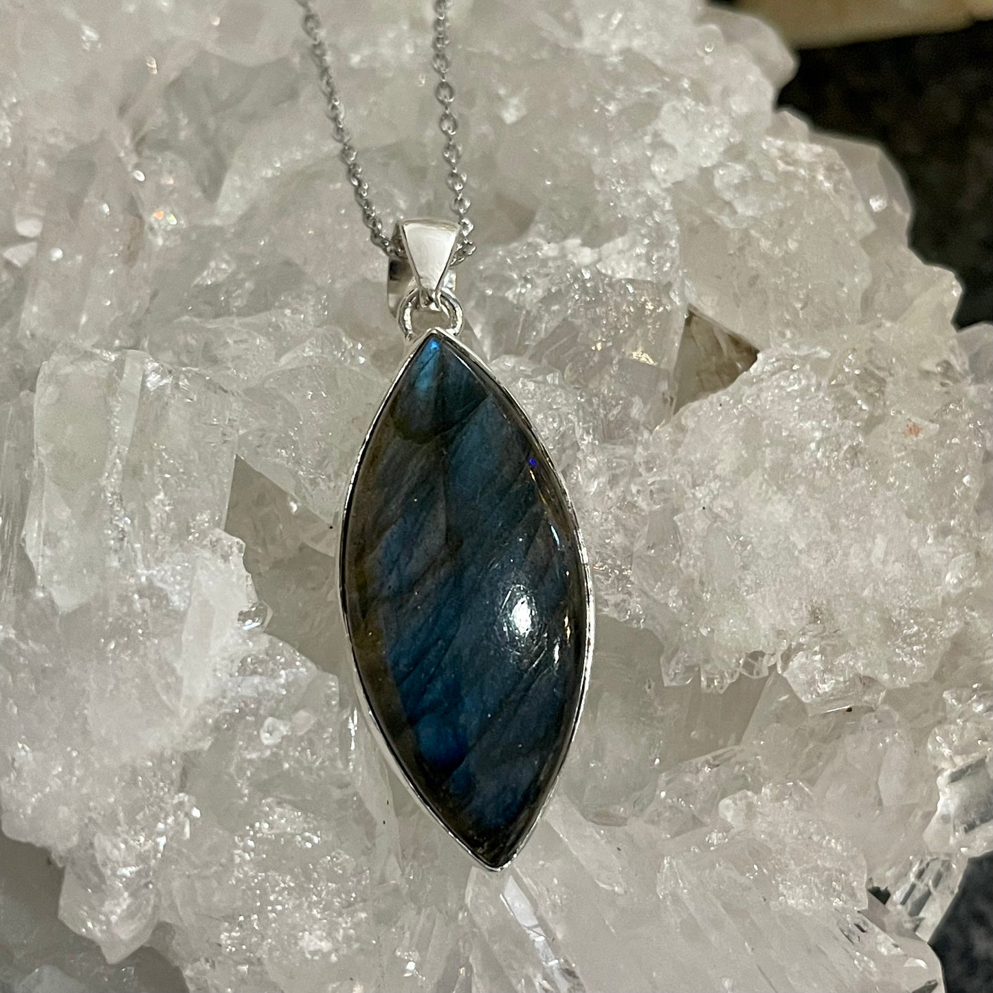 Labradorite Sterling Silver Necklace