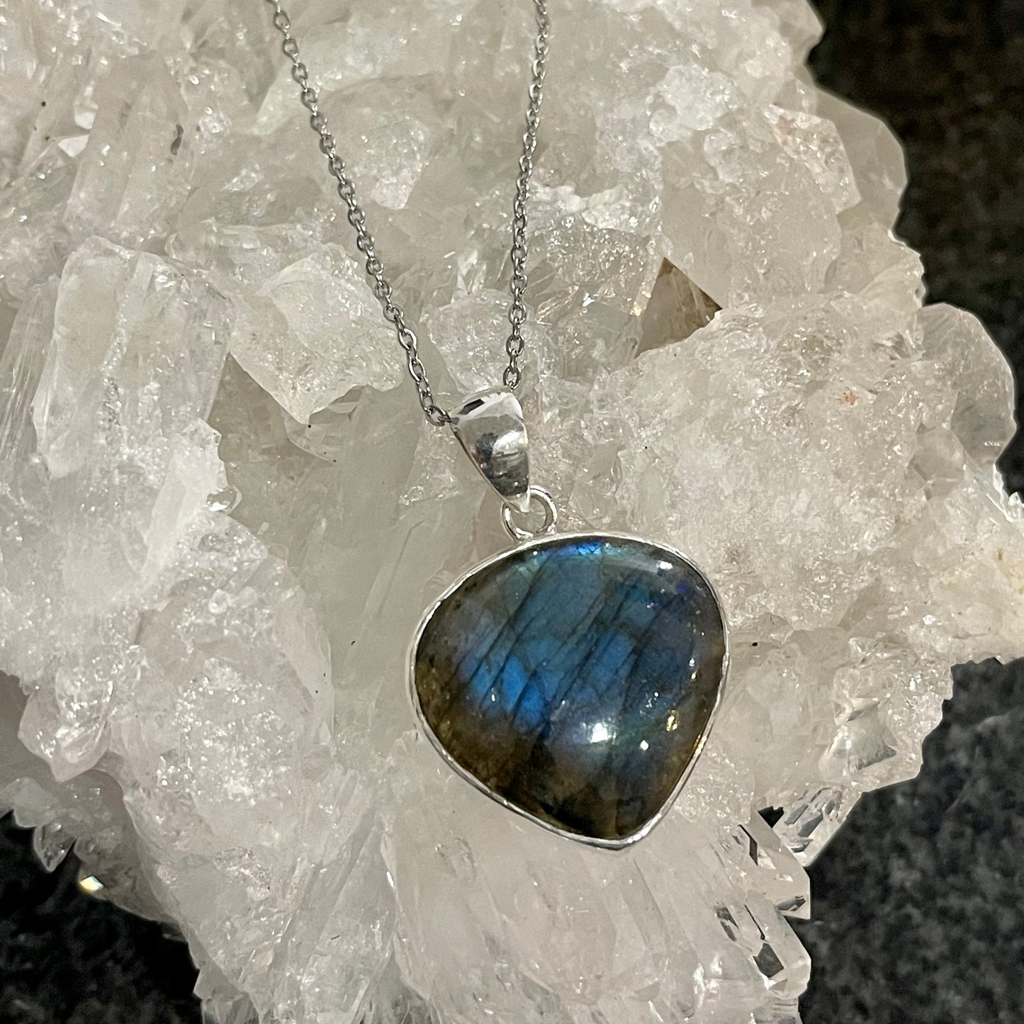 Labradorite Sterling Silver Necklace