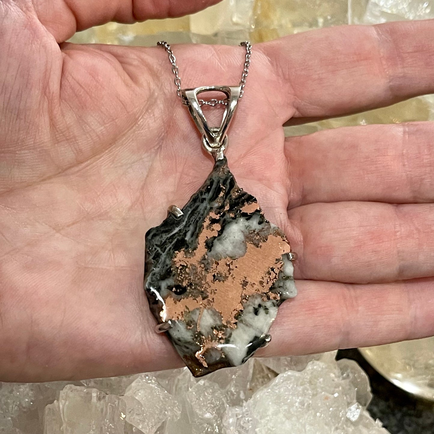 Copper Sterling Silver Necklace