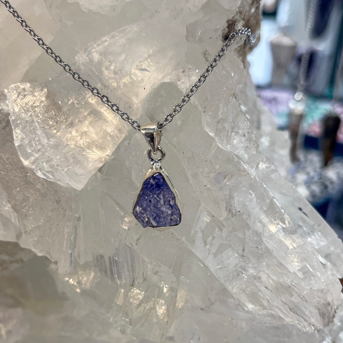 Tanzanite Sterling Silver Necklace
