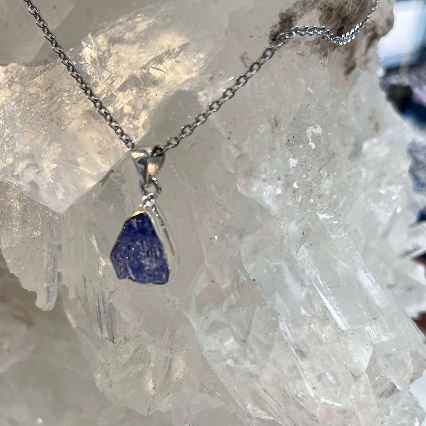 Tanzanite Sterling Silver Necklace
