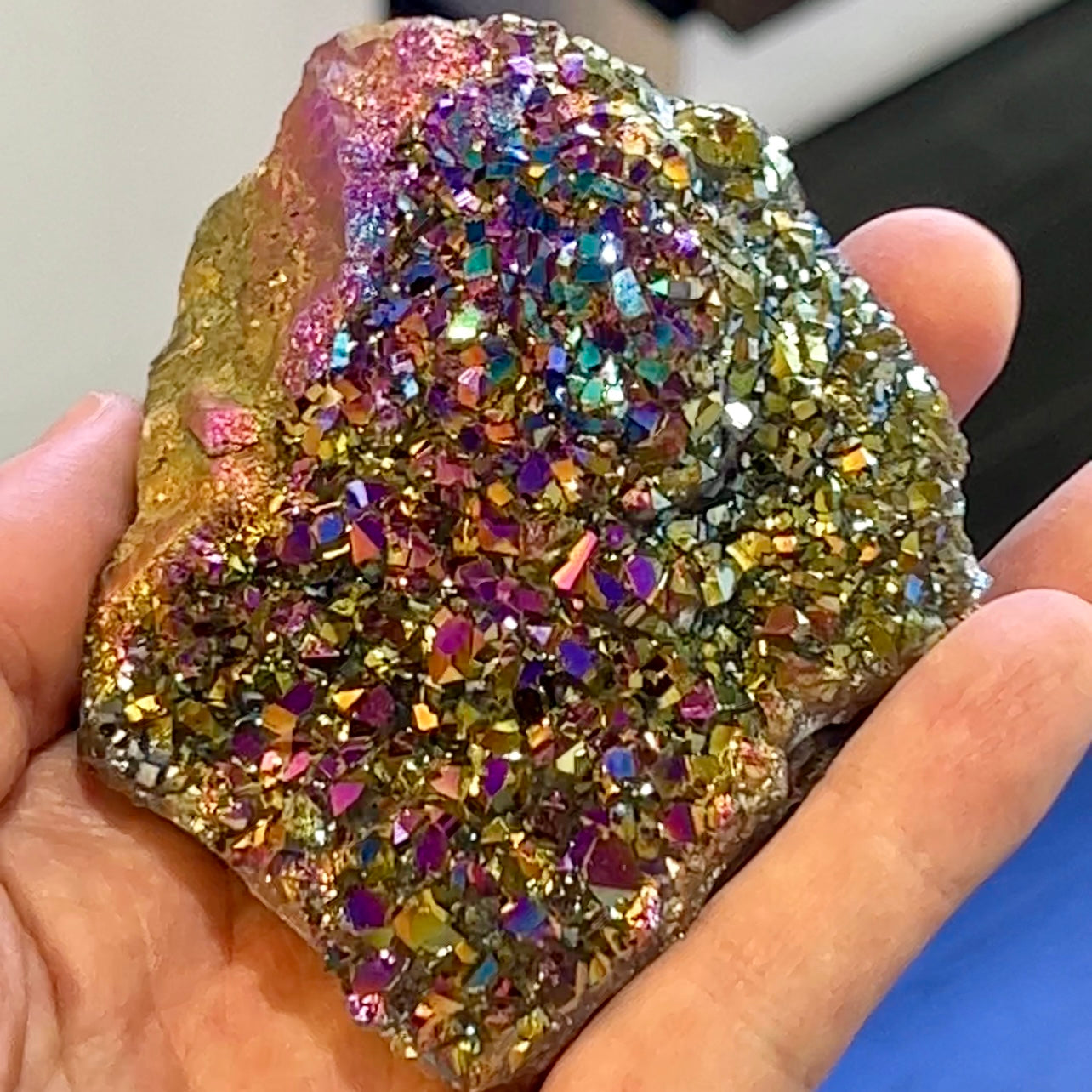 Aura Amethyst Cluster