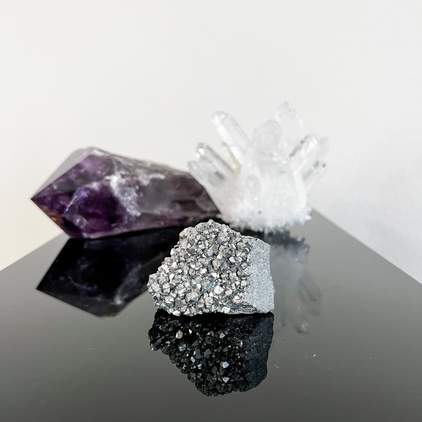 Silver Aura Amethyst