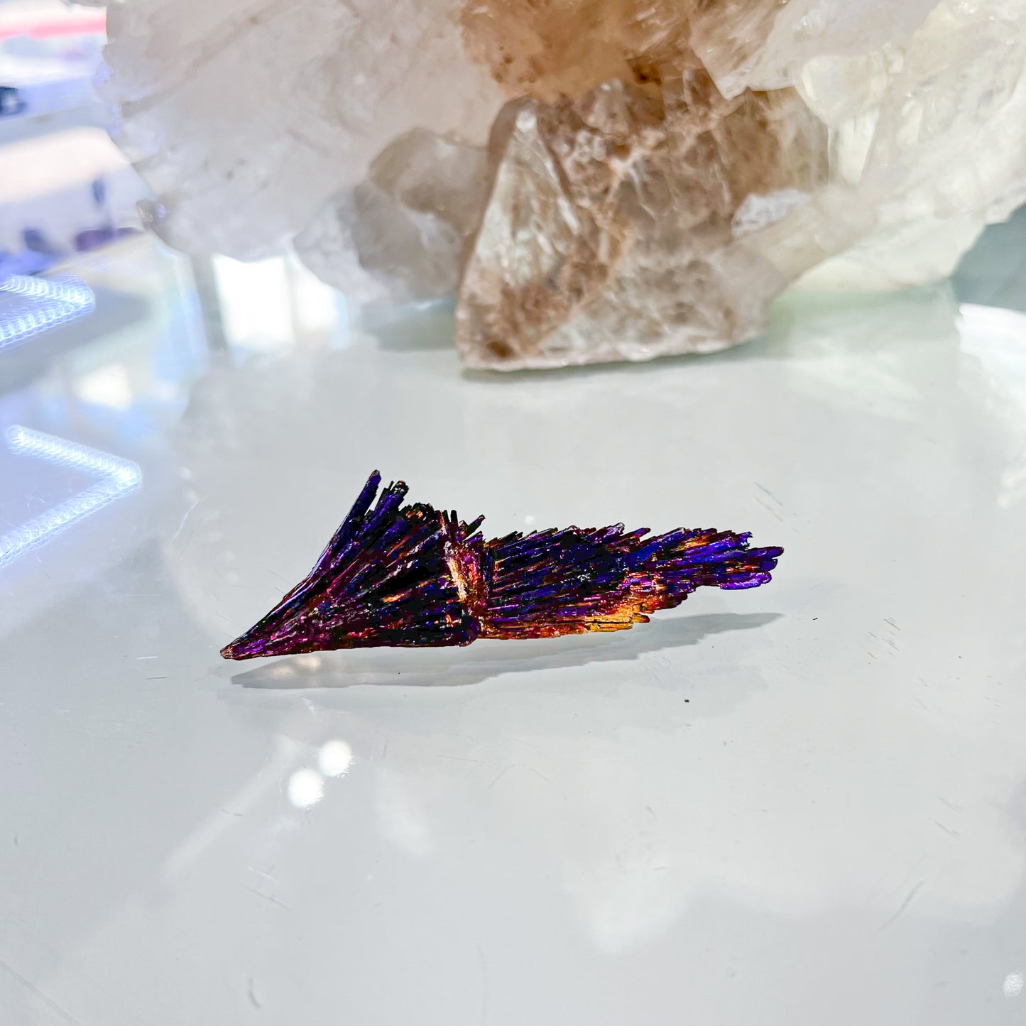 Titanium Aura Black Kyanite
