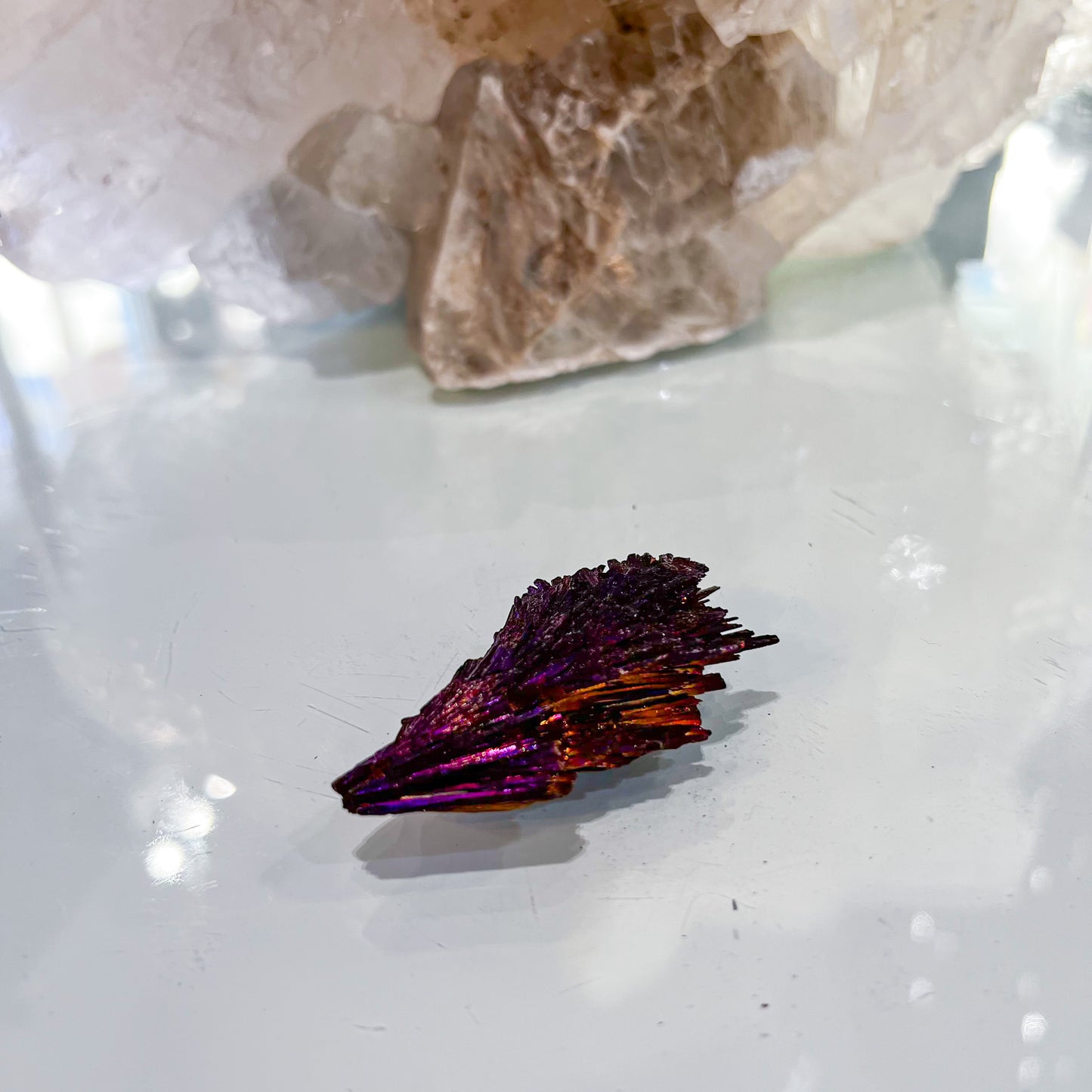 Titanium Aura Black Kyanite