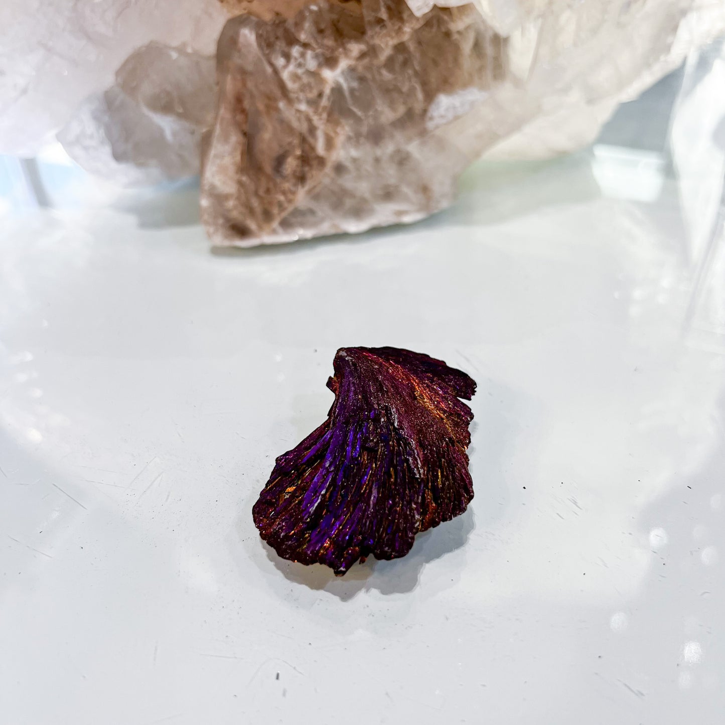 Titanium Aura Black Kyanite
