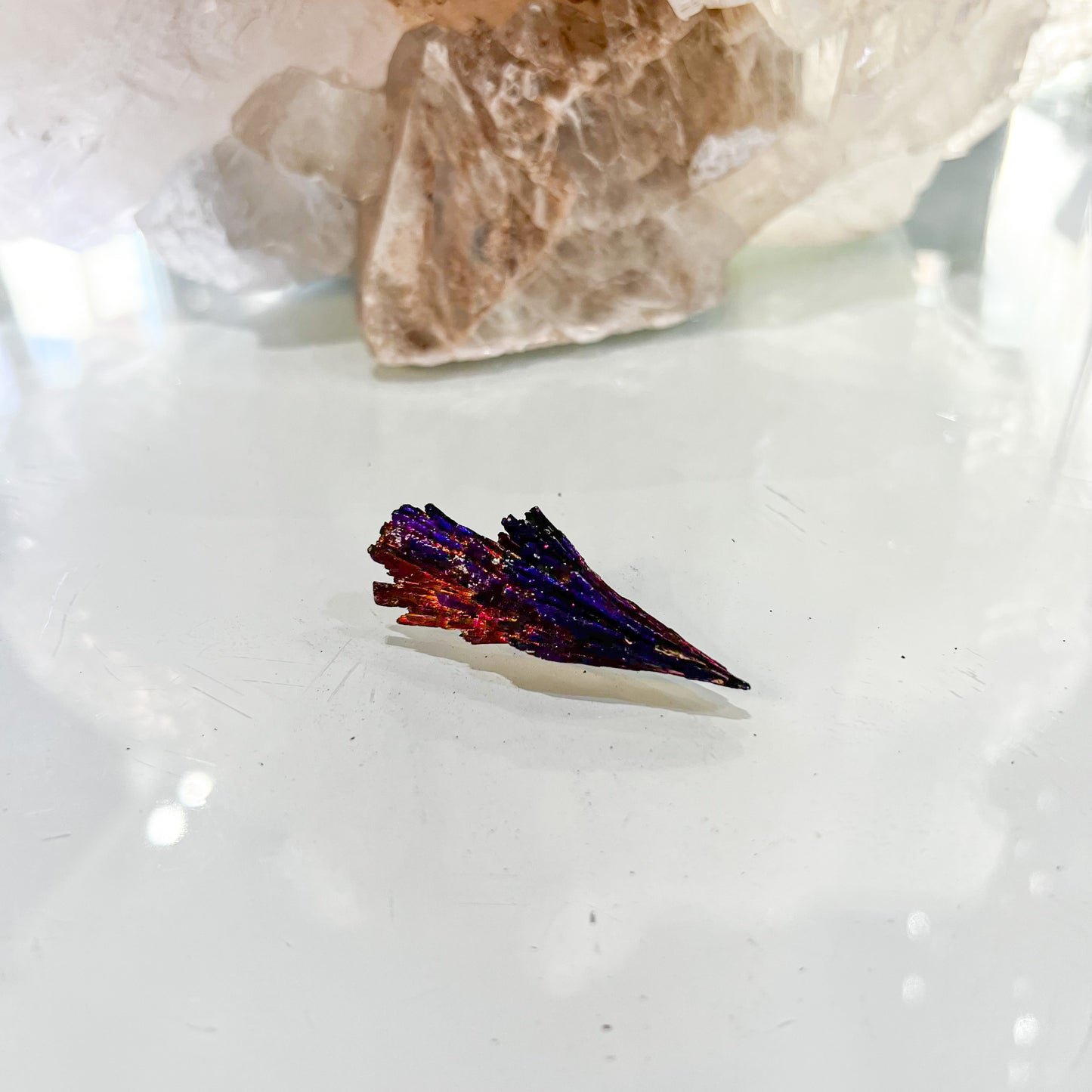 Titanium Aura Black Kyanite