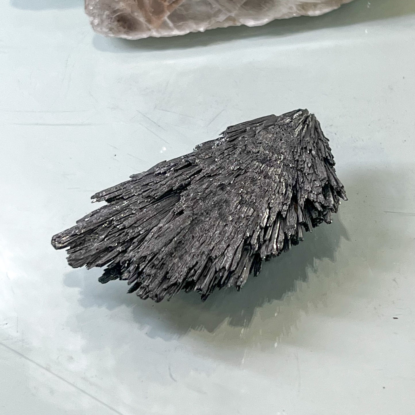 Silver Aura Black Kyanite