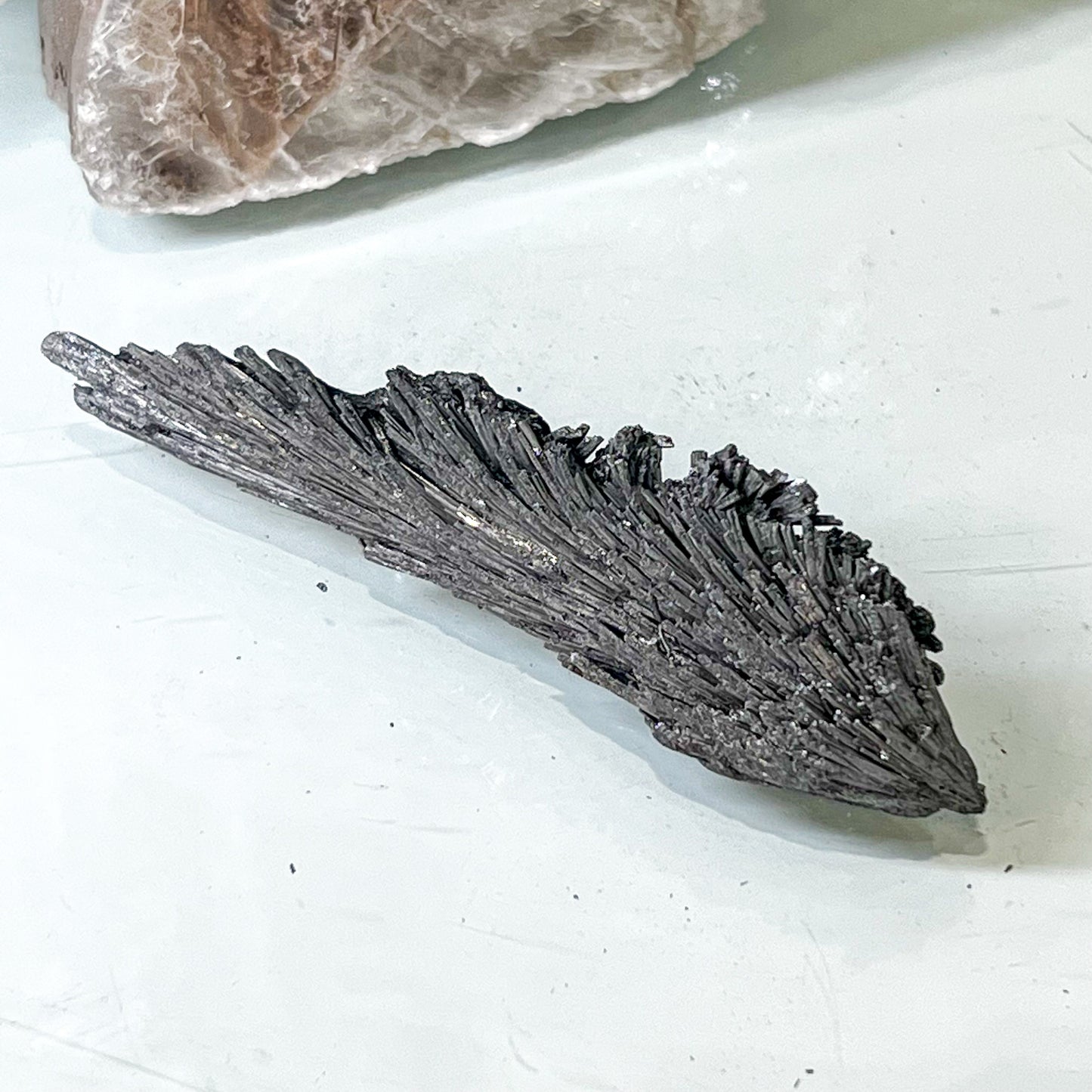 Silver Aura Black Kyanite