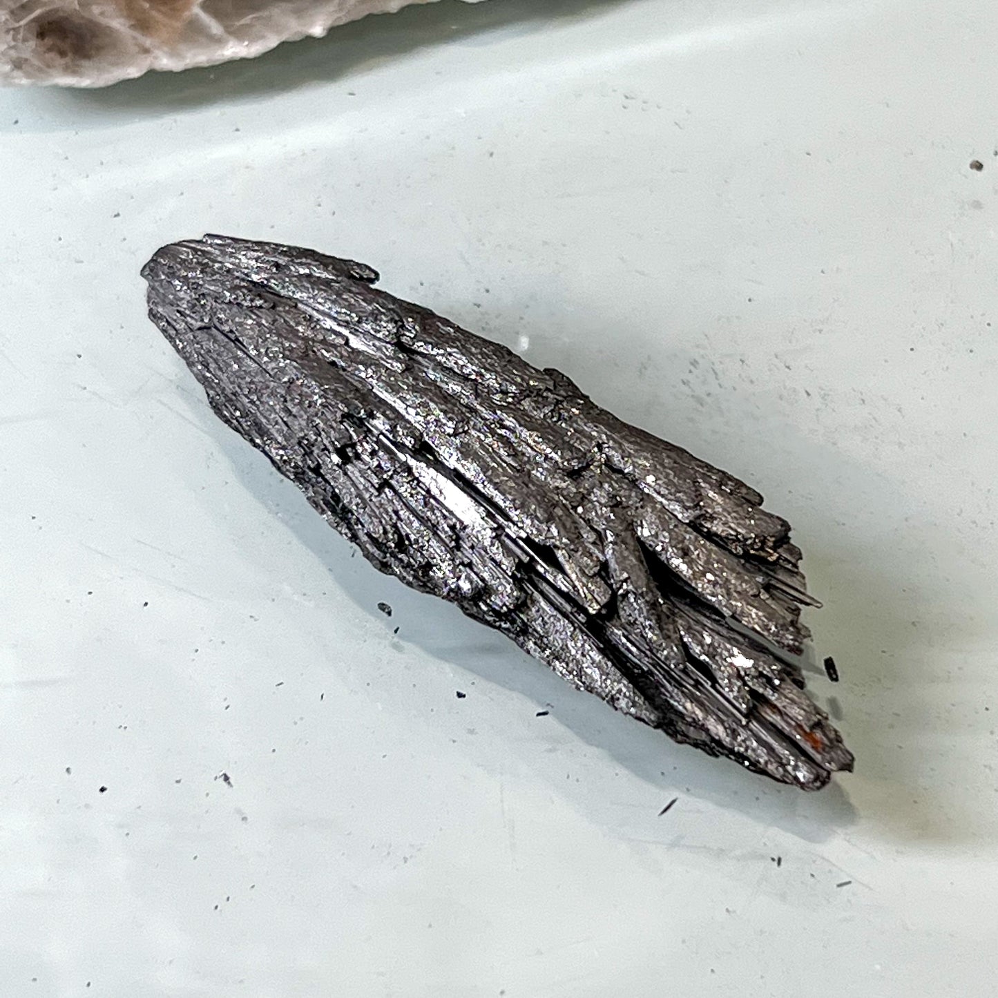 Silver Aura Black Kyanite