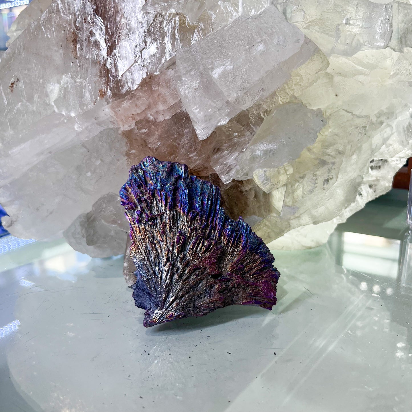 Rainbow Aura Black Kyanite