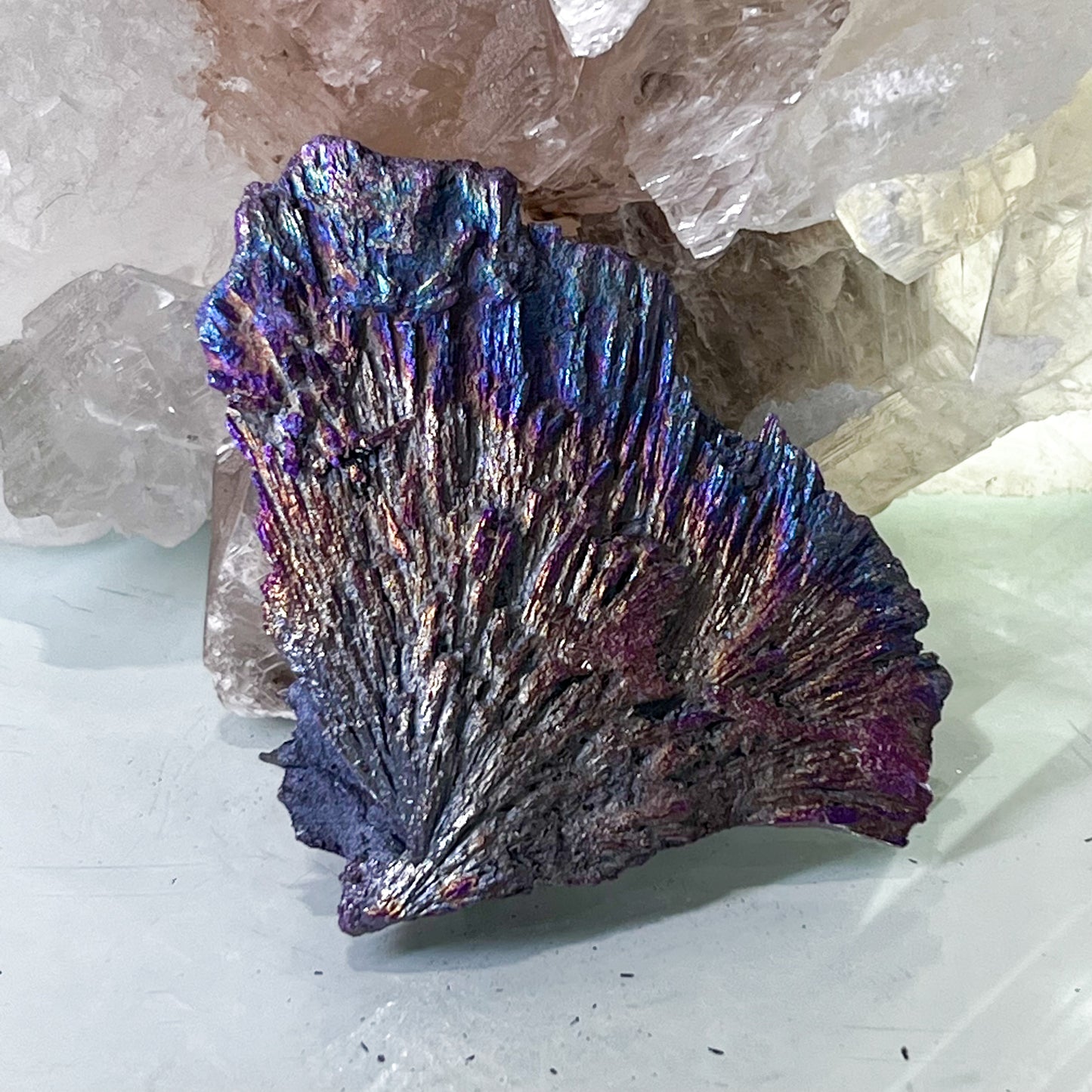 Rainbow Aura Black Kyanite